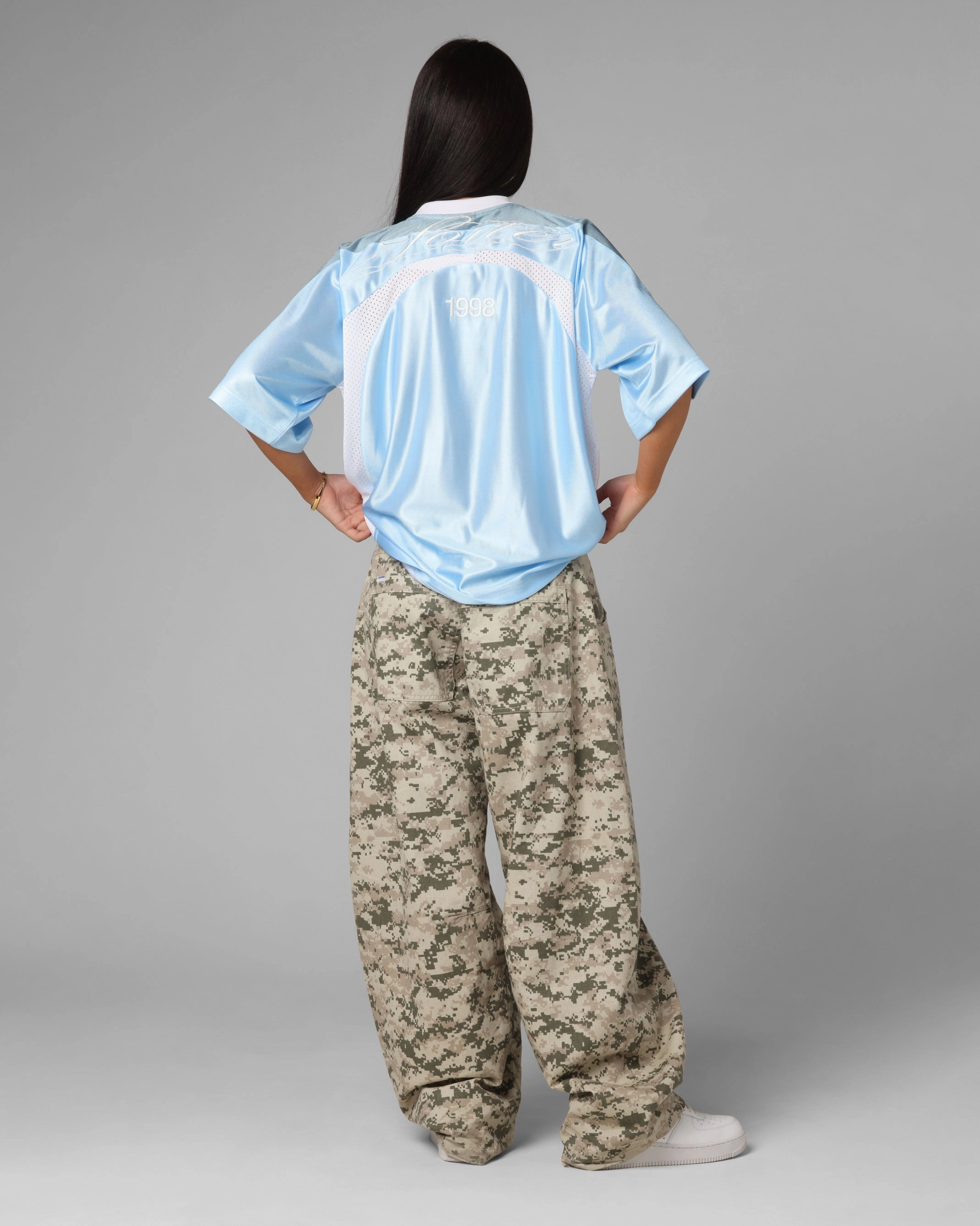 Loiter Purity Jersey Blue Trendy Sweater Adjustable Cuff