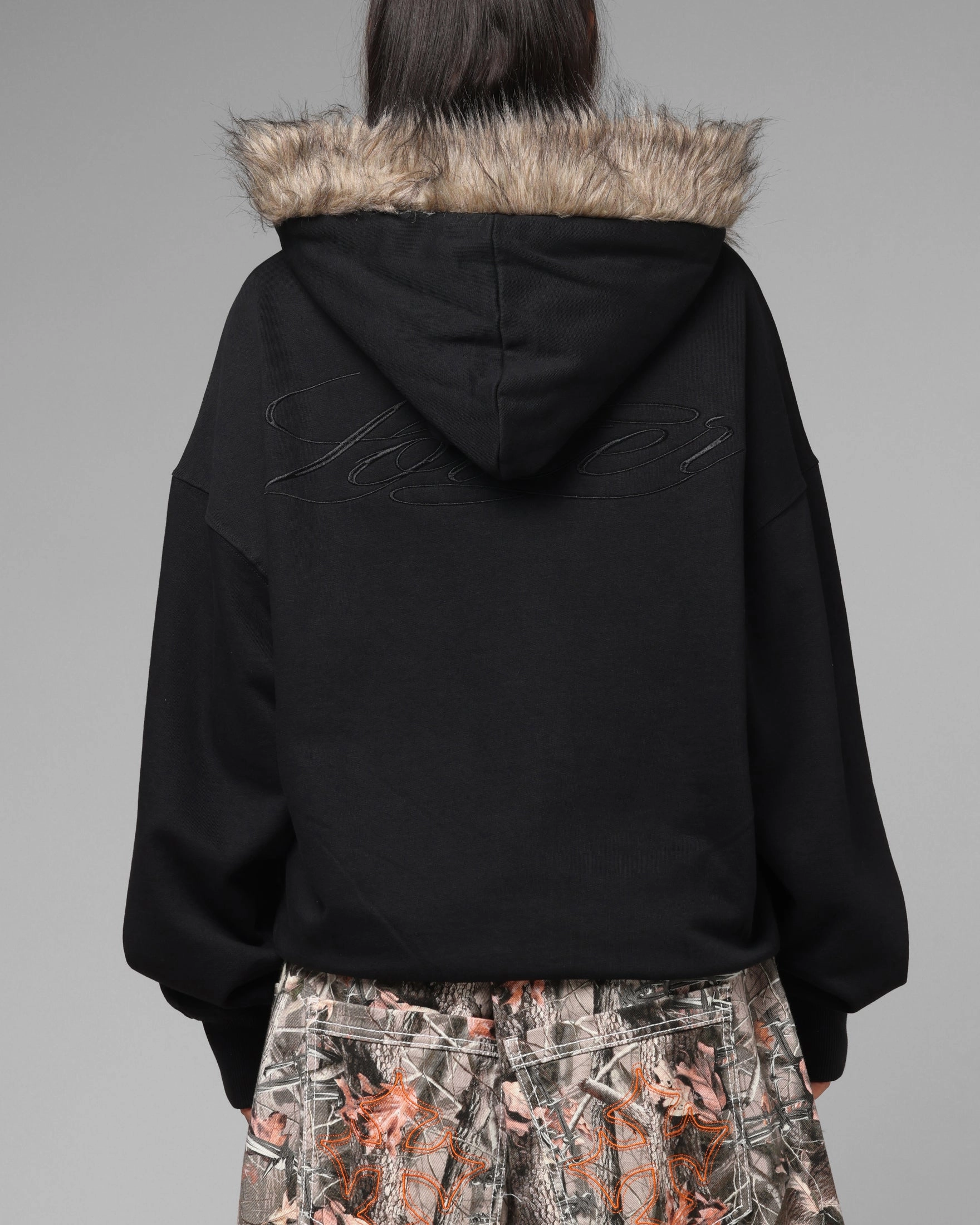 Loiter Purity Zip Hoodie Black Quick Dry Performance