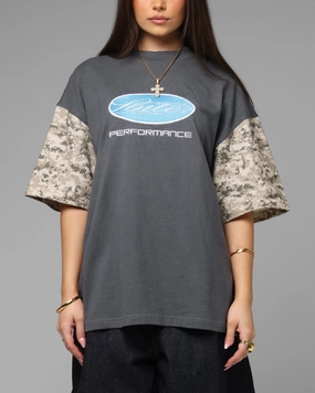 Loiter Rodeo T-Shirt Black/Camo Convertible Design