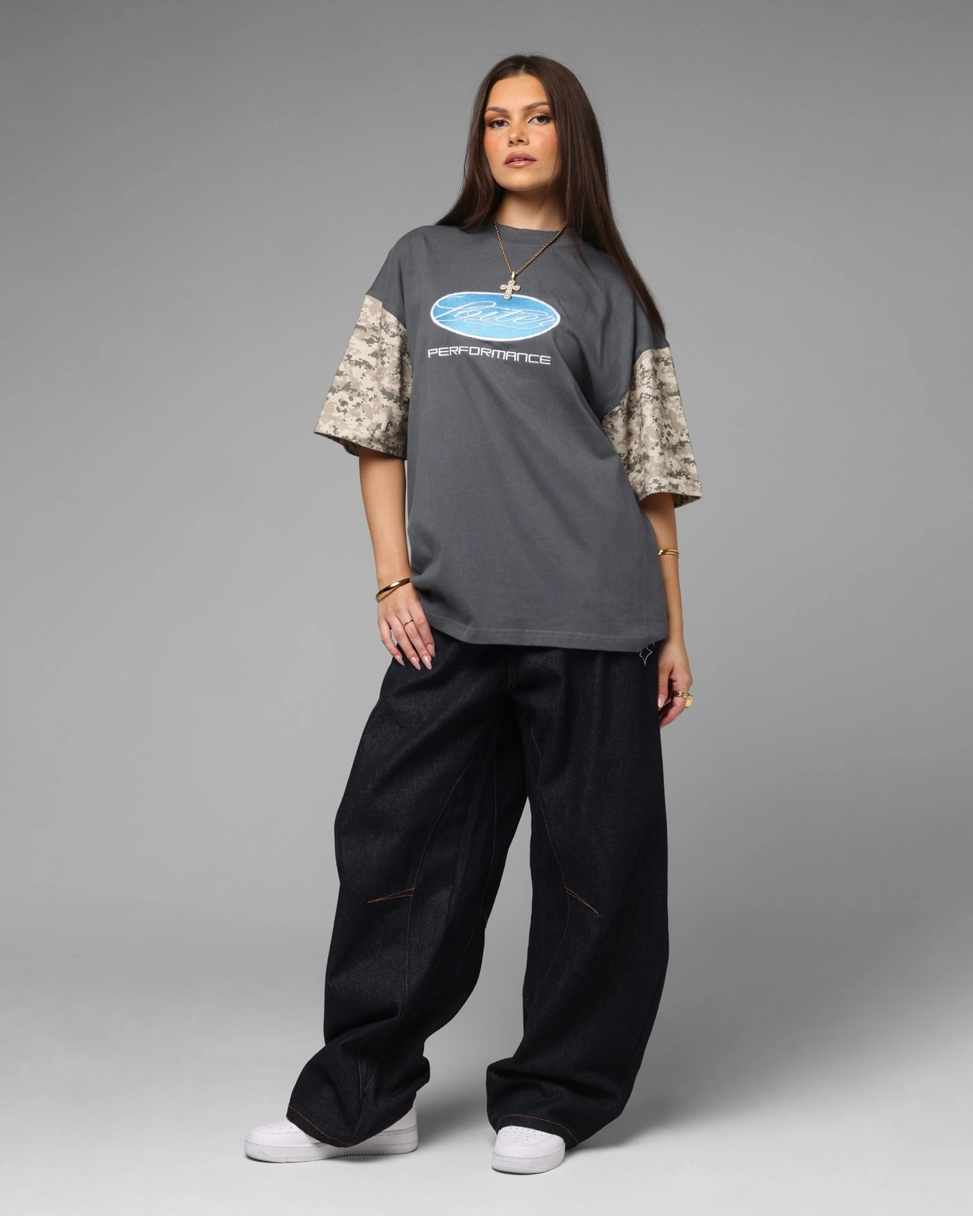 Loiter Rodeo T-Shirt Black/Camo EcoFriendlyDye AntiPilling Technology