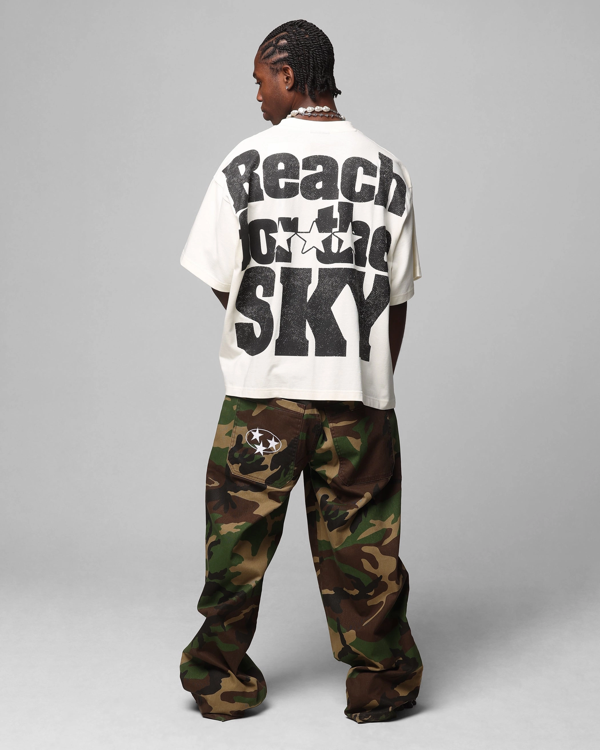 Loiter Sherif Vintage T-Shirt Off White Casual Sweater WrinkleResistantTextile