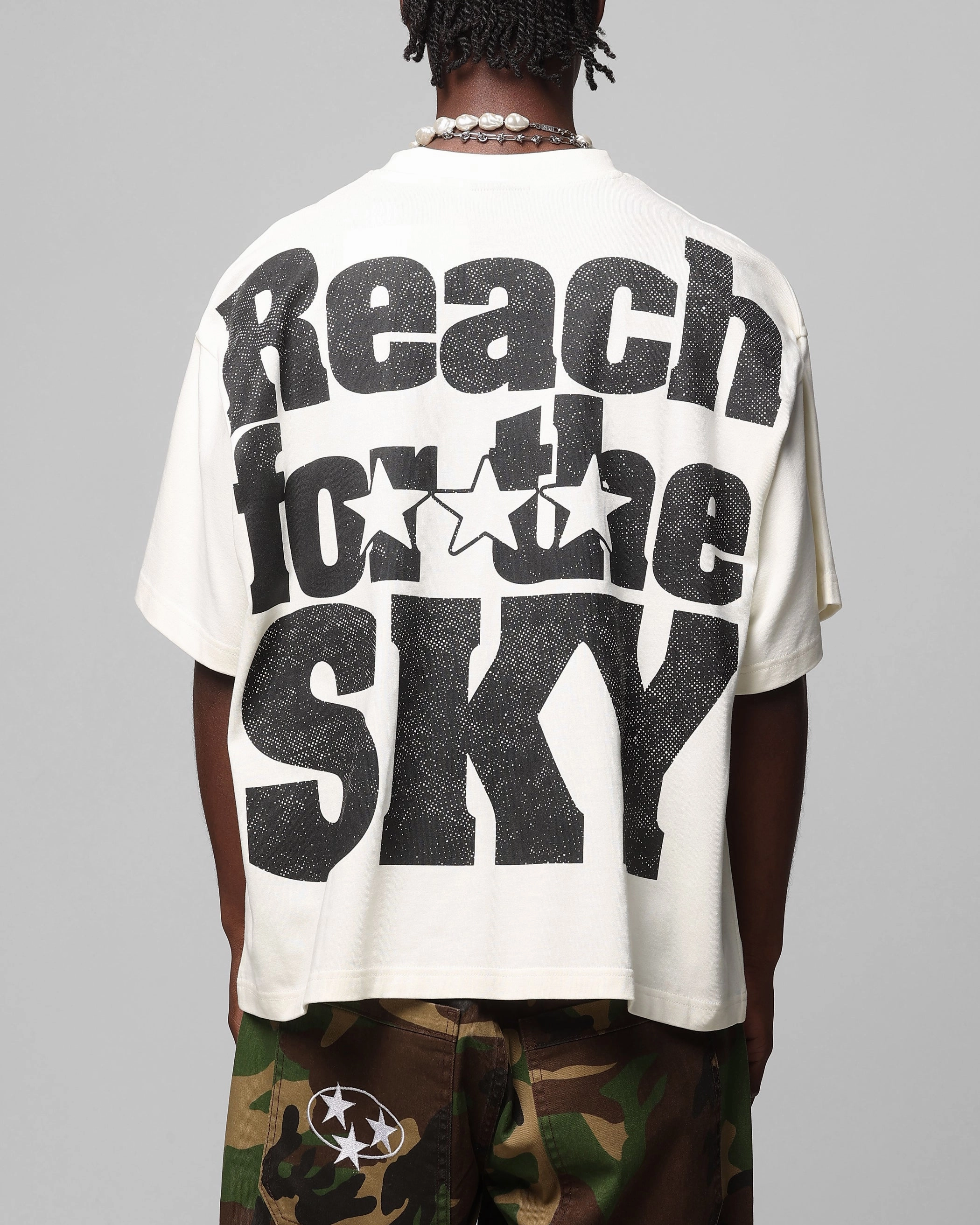 Loiter Sherif Vintage T-Shirt Off White Compact Thermal Insulation Foldable Cuff Design