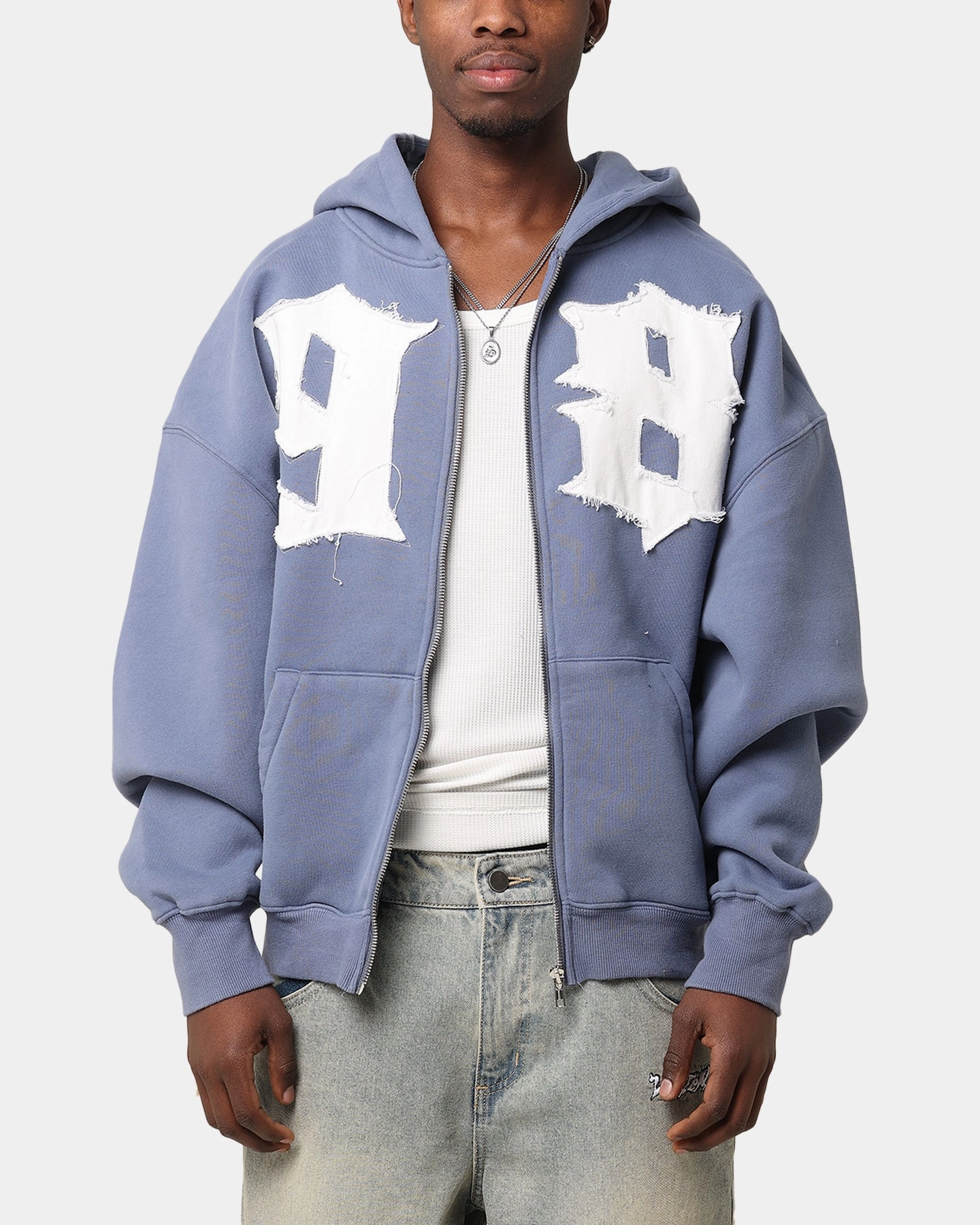 Loiter Star Child Zip Hoodie Navy Moisture Control Technology Soft Touch Fabric