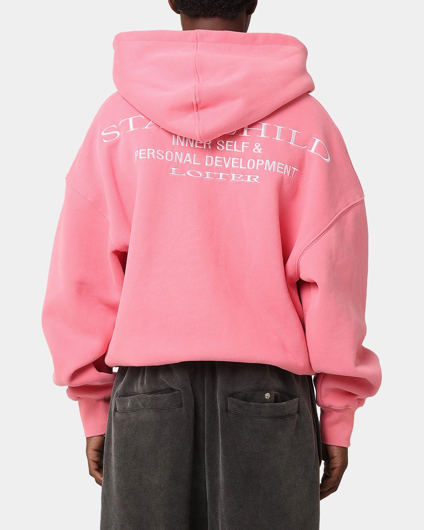 PortableOption Loiter Star Child Zip Hoodie Pink