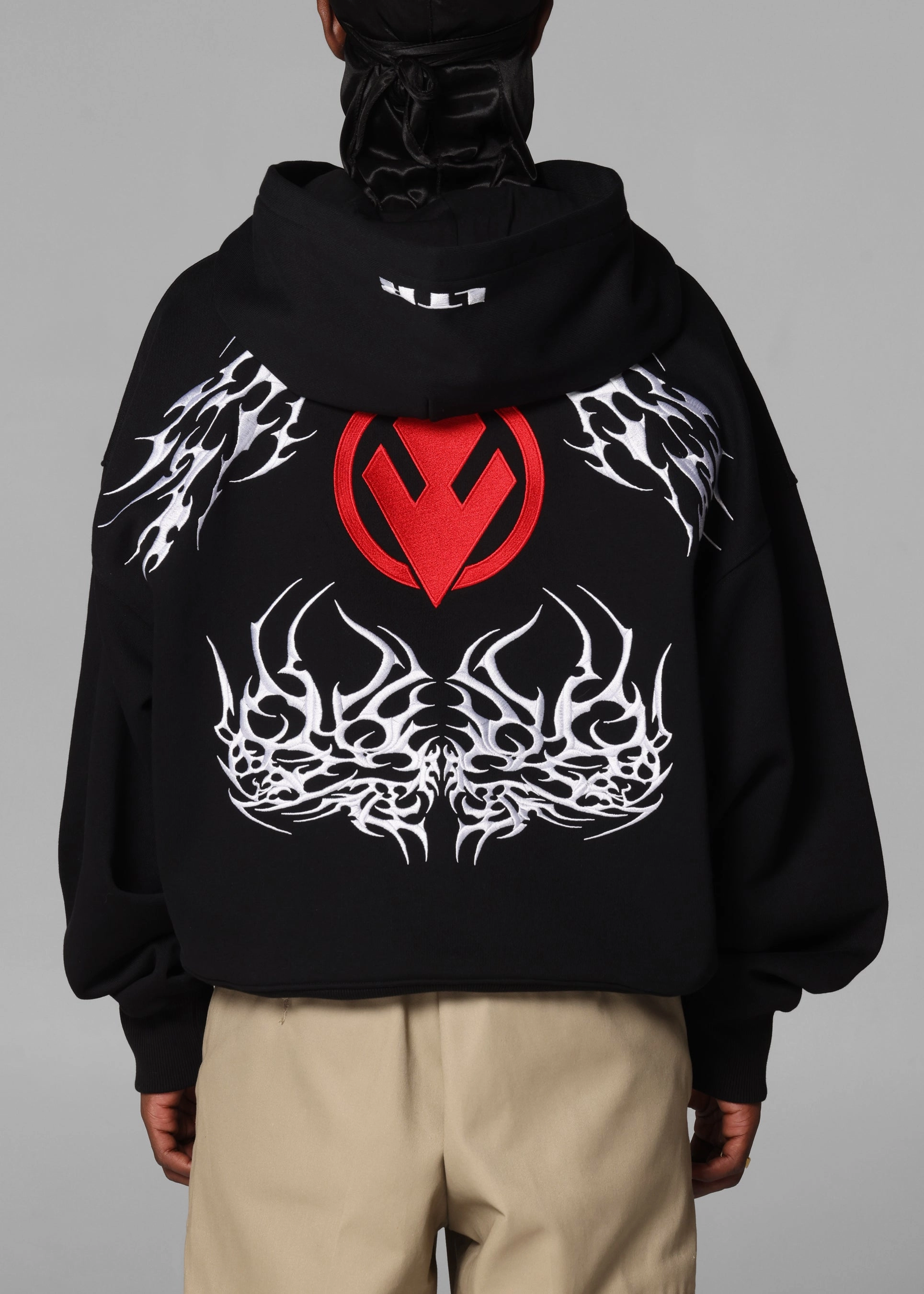 Seamless Knit Design Loiter Star Wars Sith Hoodie Black