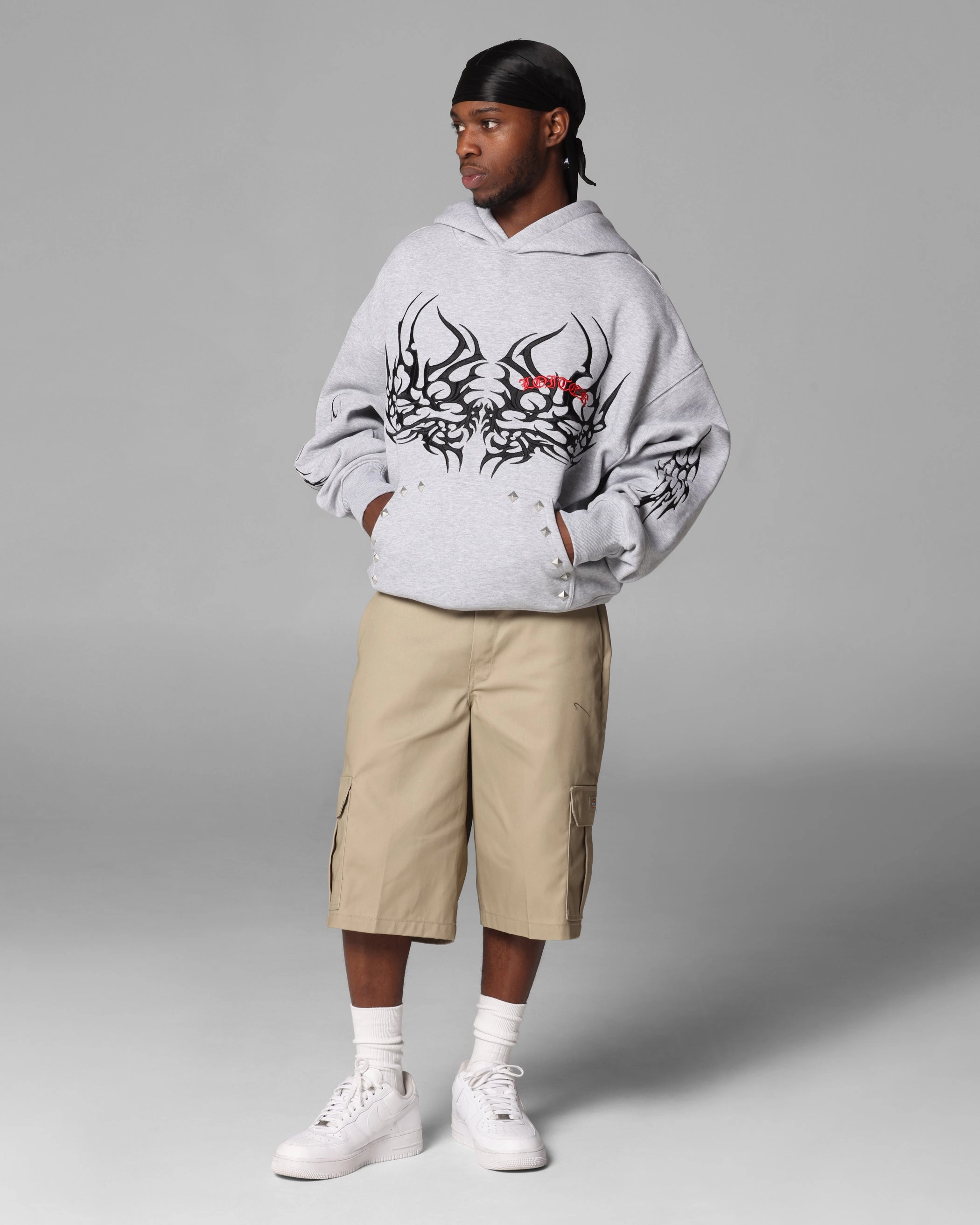 Adjustable Hemline stain resistant coating Loiter Star Wars Sith Hoodie Grey