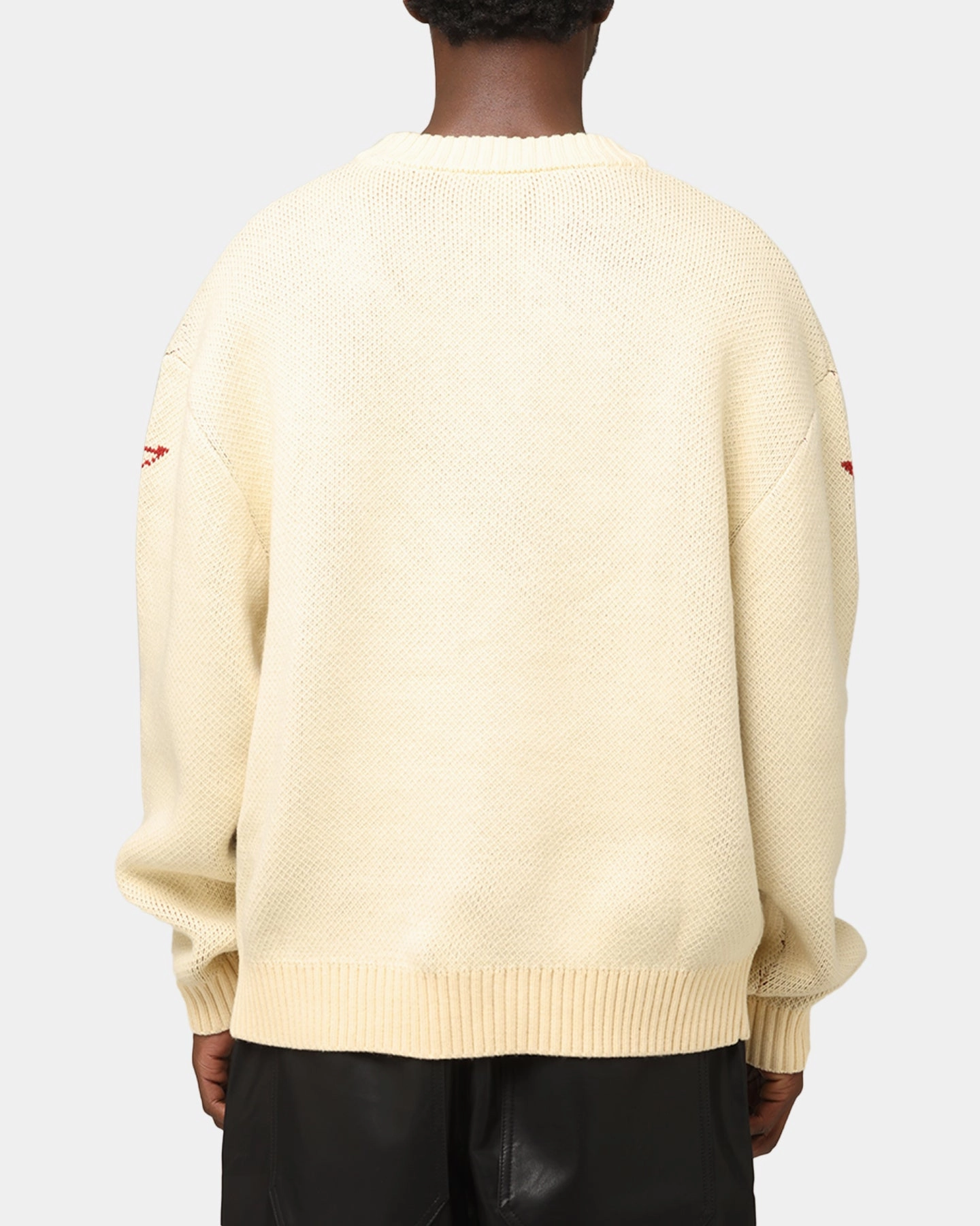 Minimalist Aesthetic Loiter Substance Knit Sweater Off White