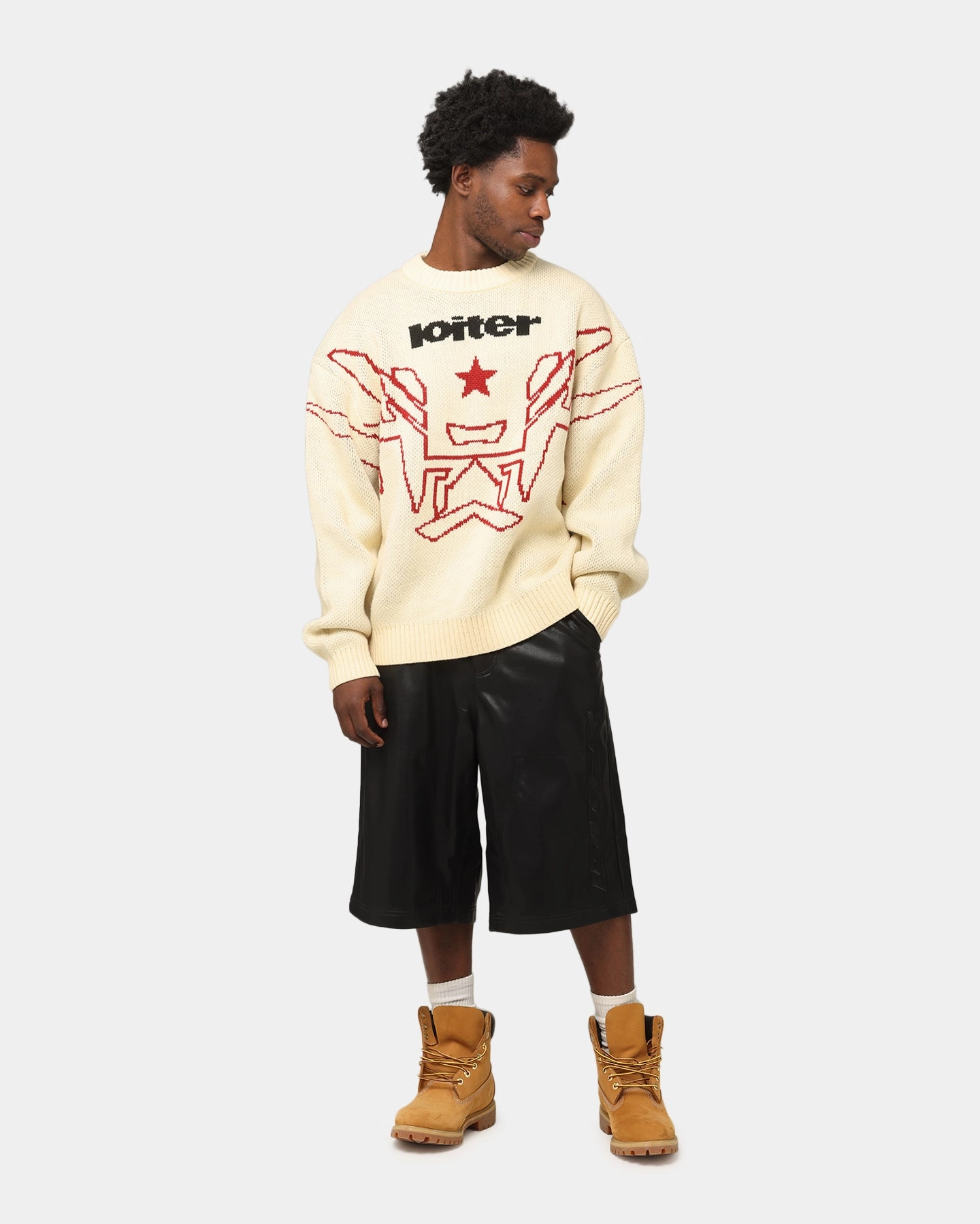 AntiFade Treatment SecurePockets Loiter Substance Knit Sweater Off White