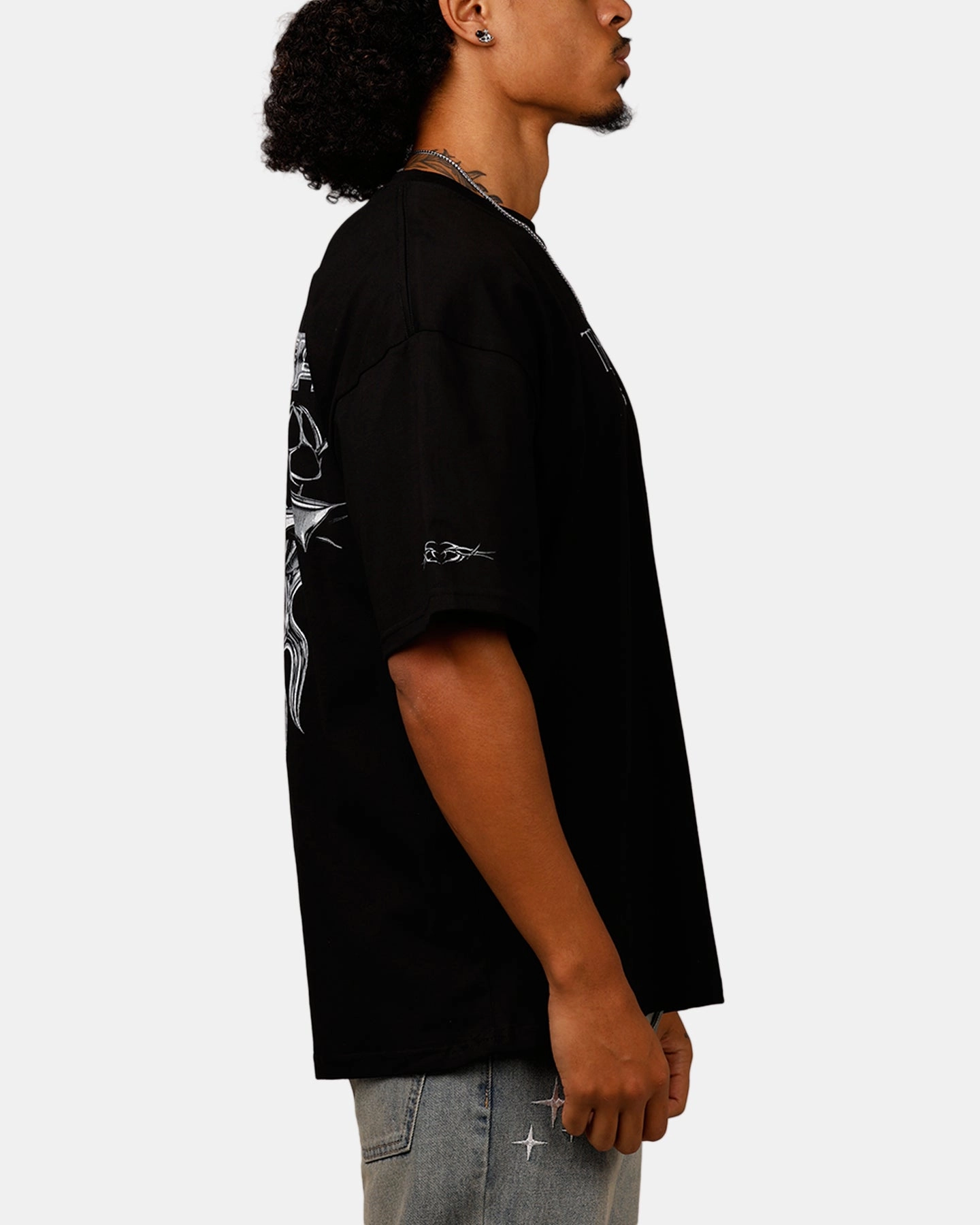 ConvertibleCollarSystem Loiter Techno T-Shirt Black