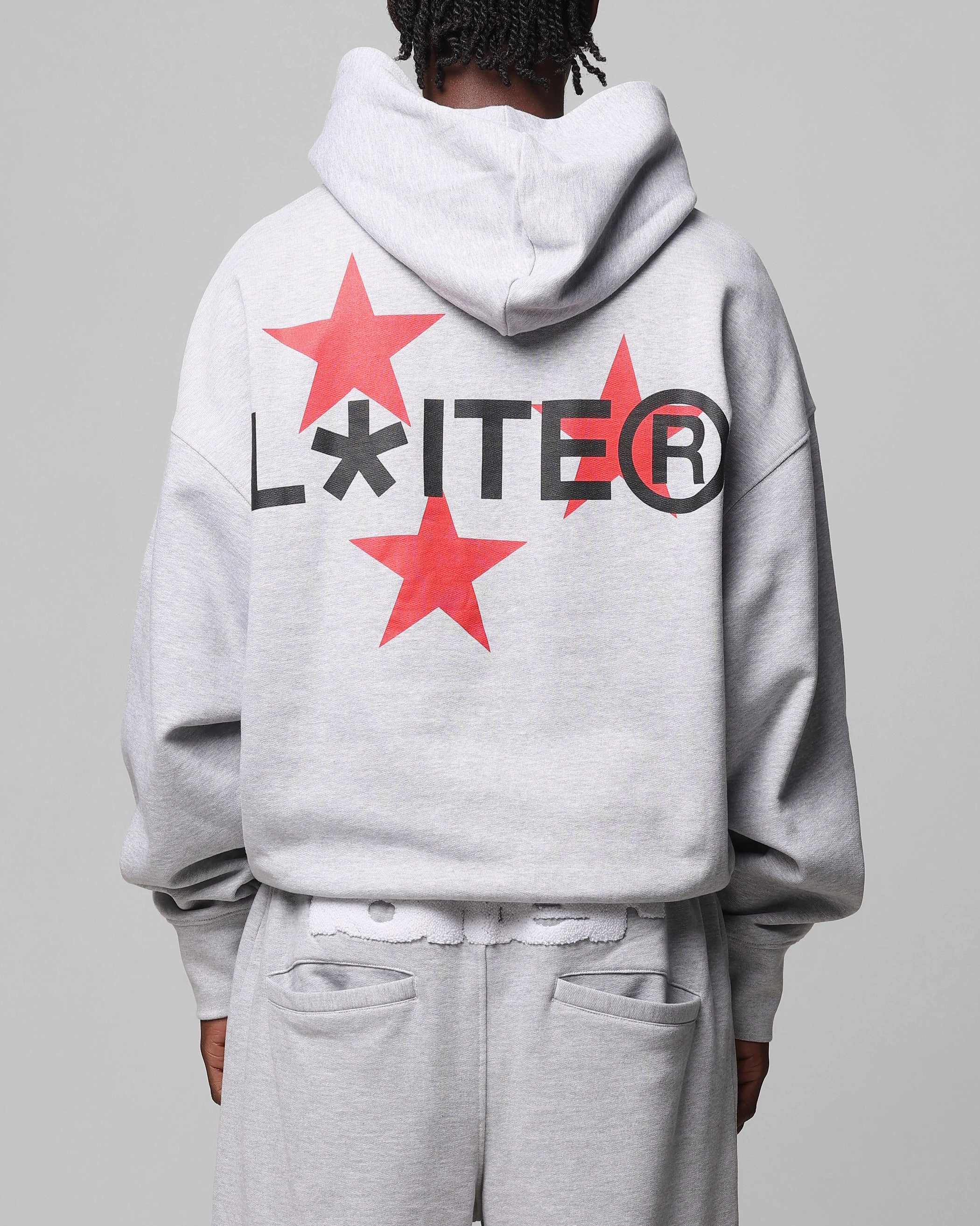 Loiter Trackstar Hoodie Grey Marle ThermalRegulating RelaxedNeckline