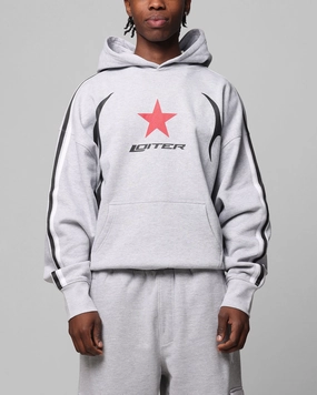 Loiter Trackstar Hoodie Grey Marle MinimalistAesthetic