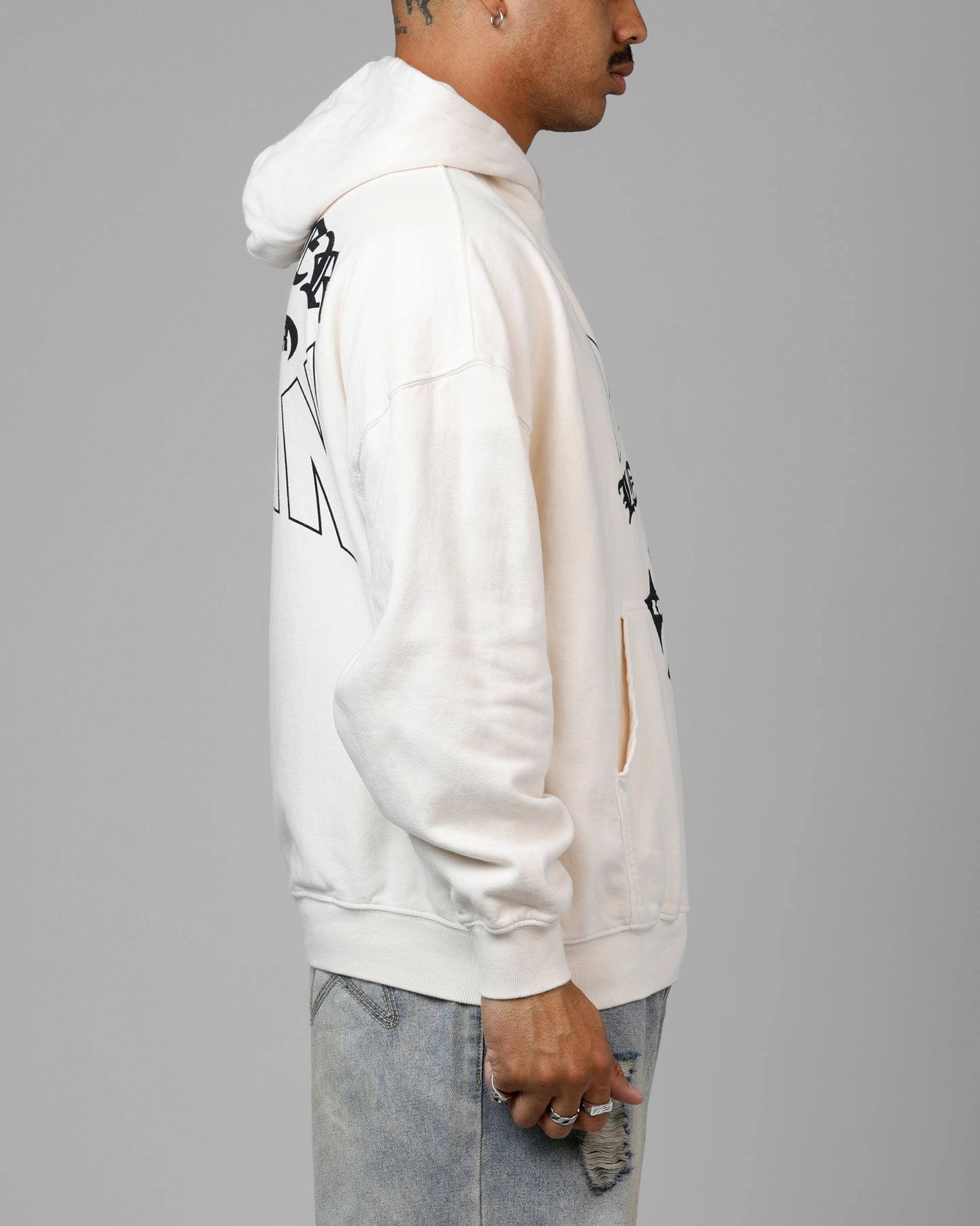 Loiter Ultimate Pain Premium Hoodie Off White UltraLightweight
