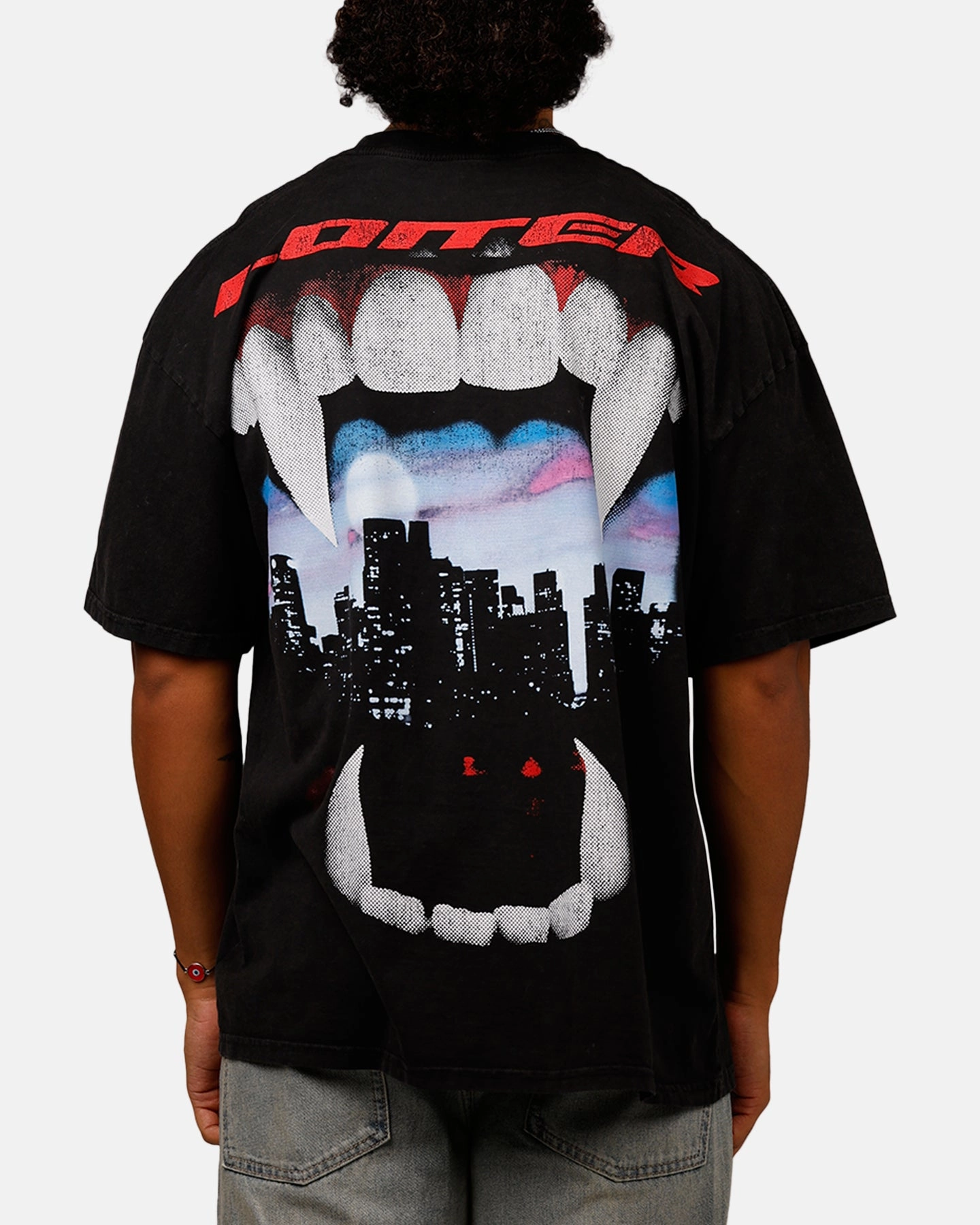 Loiter Urban Beast Vintage T-Shirt Black Acidwash LayeringFriendly Weight