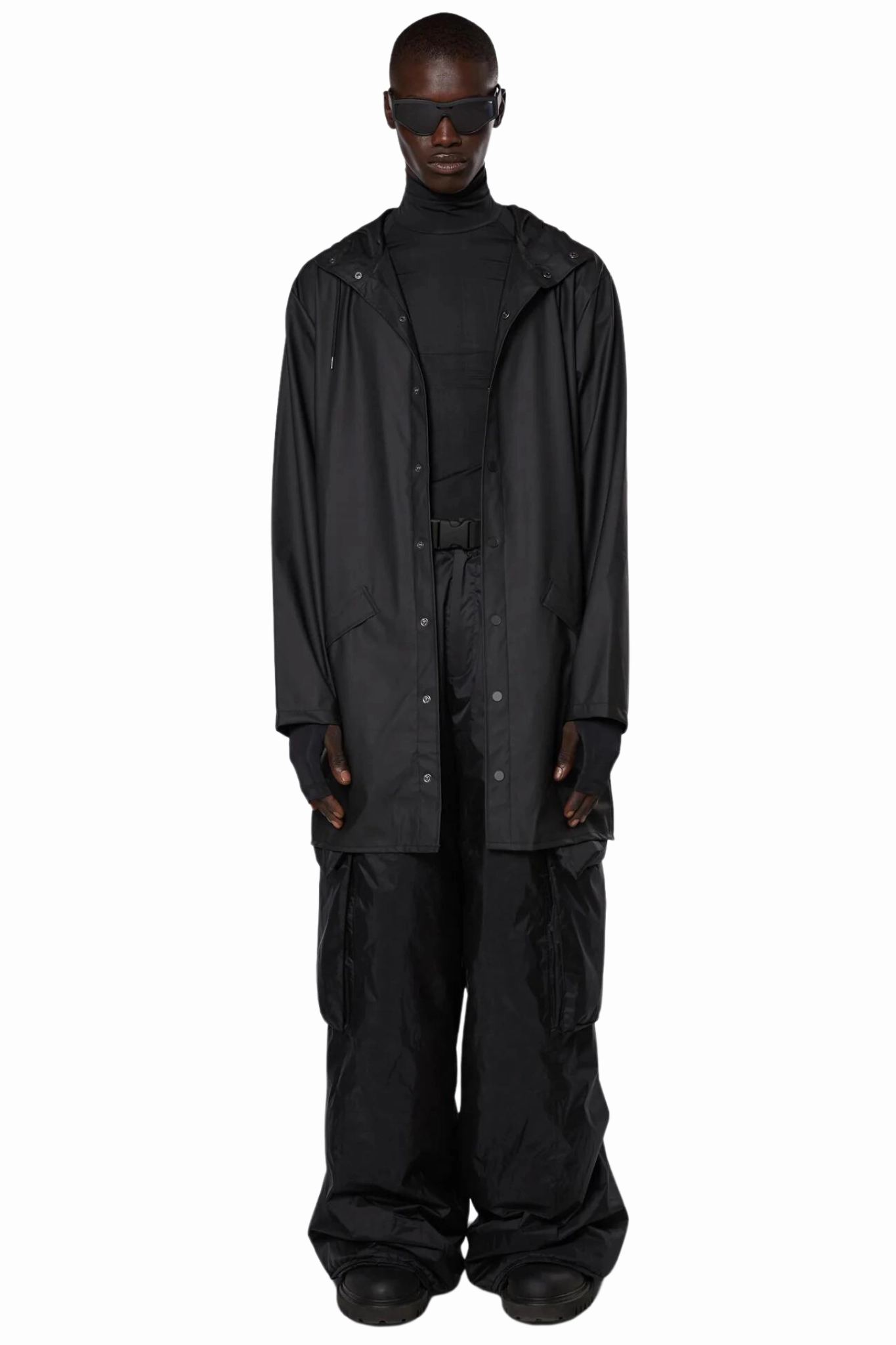 Simple Comfort Long Jacket in Black