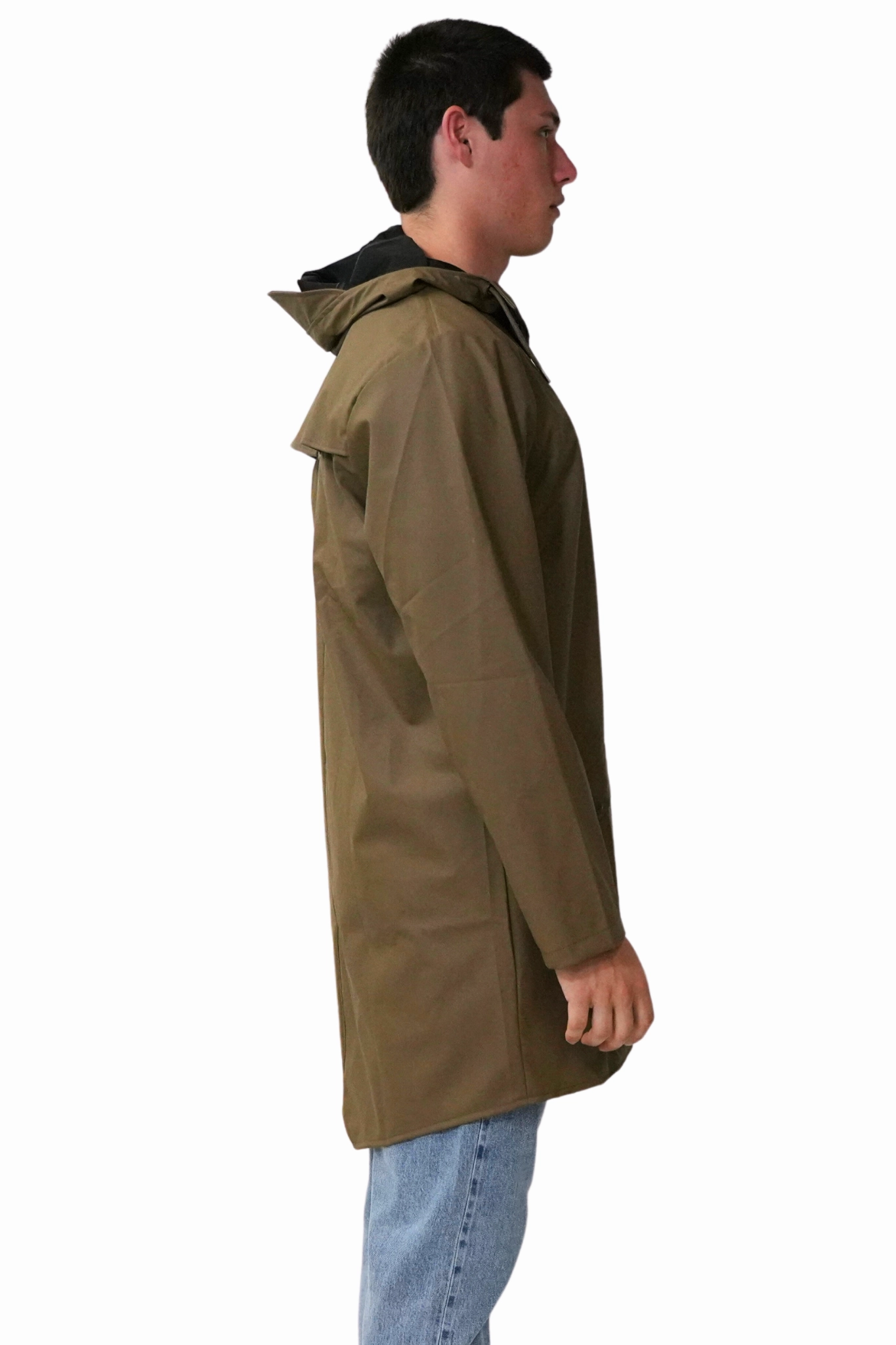 Transitional Look Long Jacket in Wood