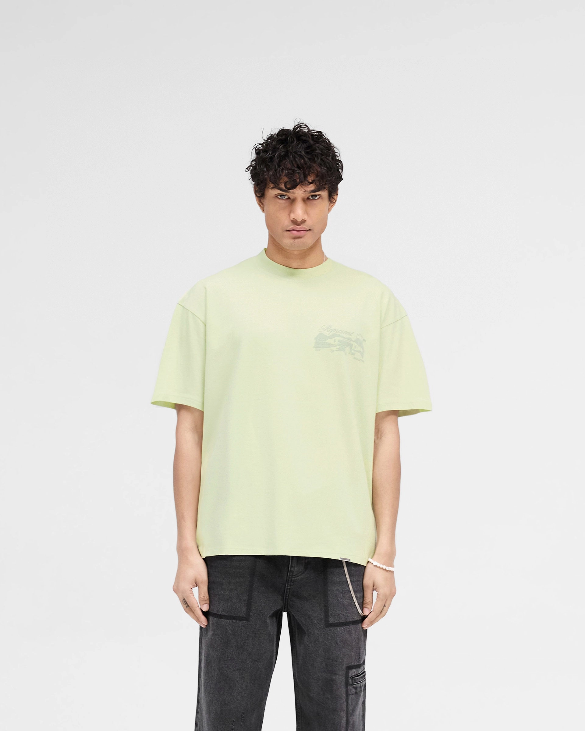 Essential Clothing Raceway T-Shirt - Matcha