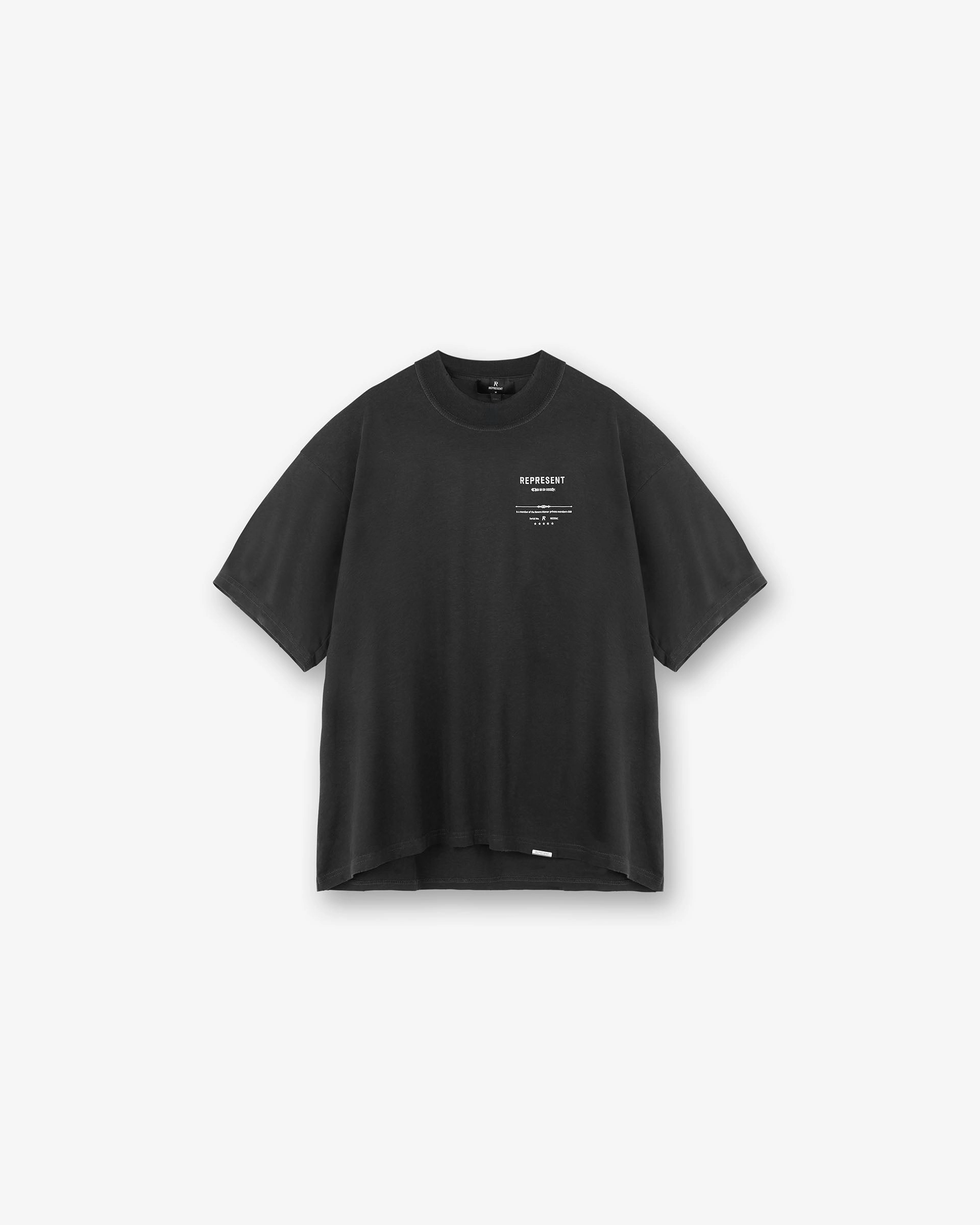 Breathable and Comfortable Revere Manor T-Shirt - Stained Black