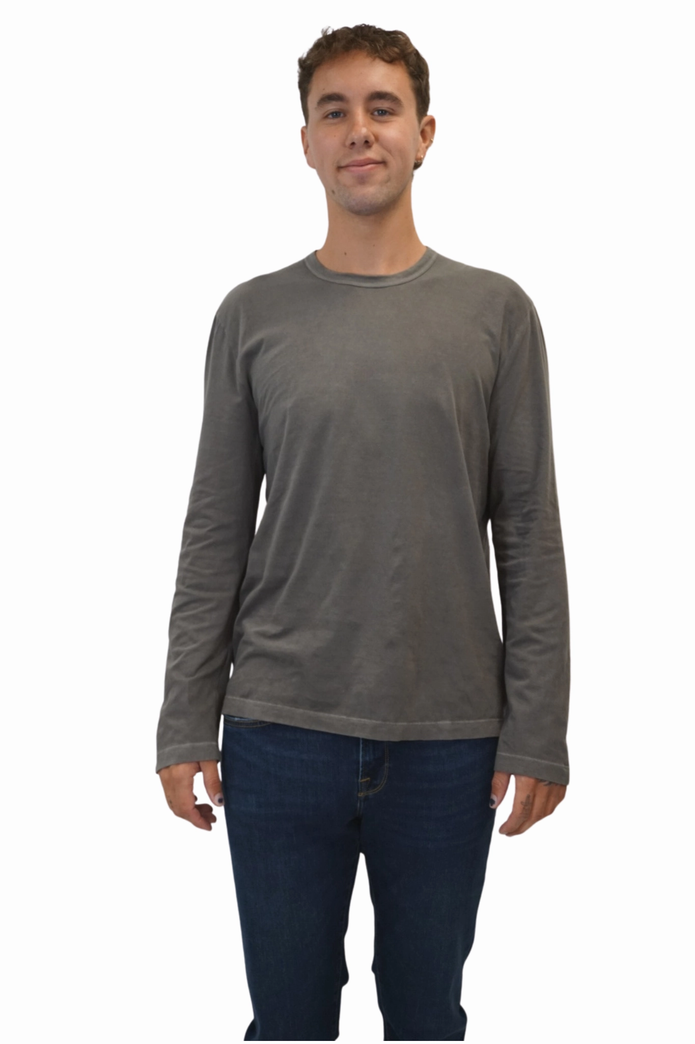 Long Sleeve Crew DoubleStitched Seams