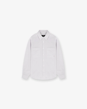 Long Sleeve Pinstripe Shirt - Grey Everyday Layer