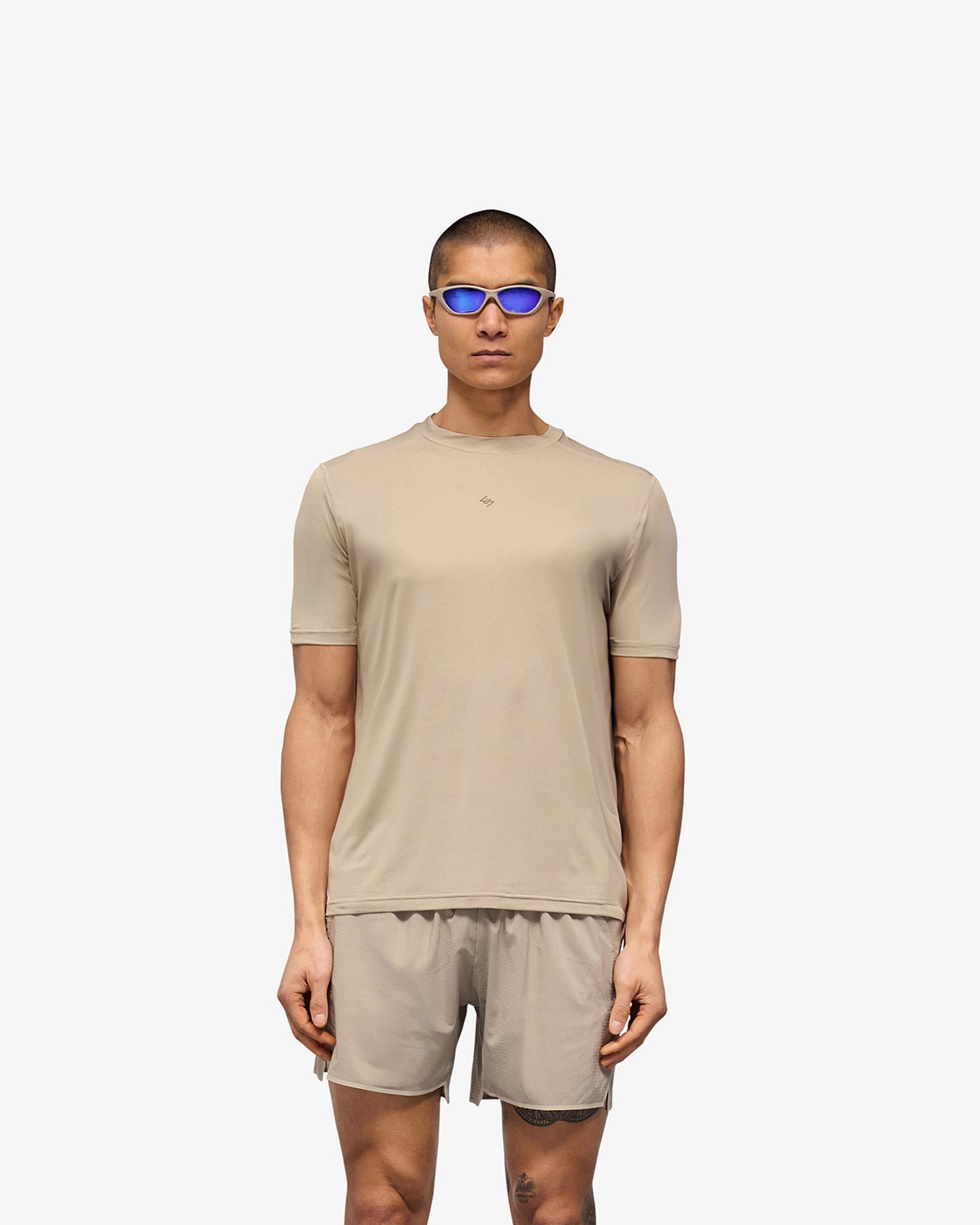 Basic Layer 247 Contour Run T-Shirt - Pebble