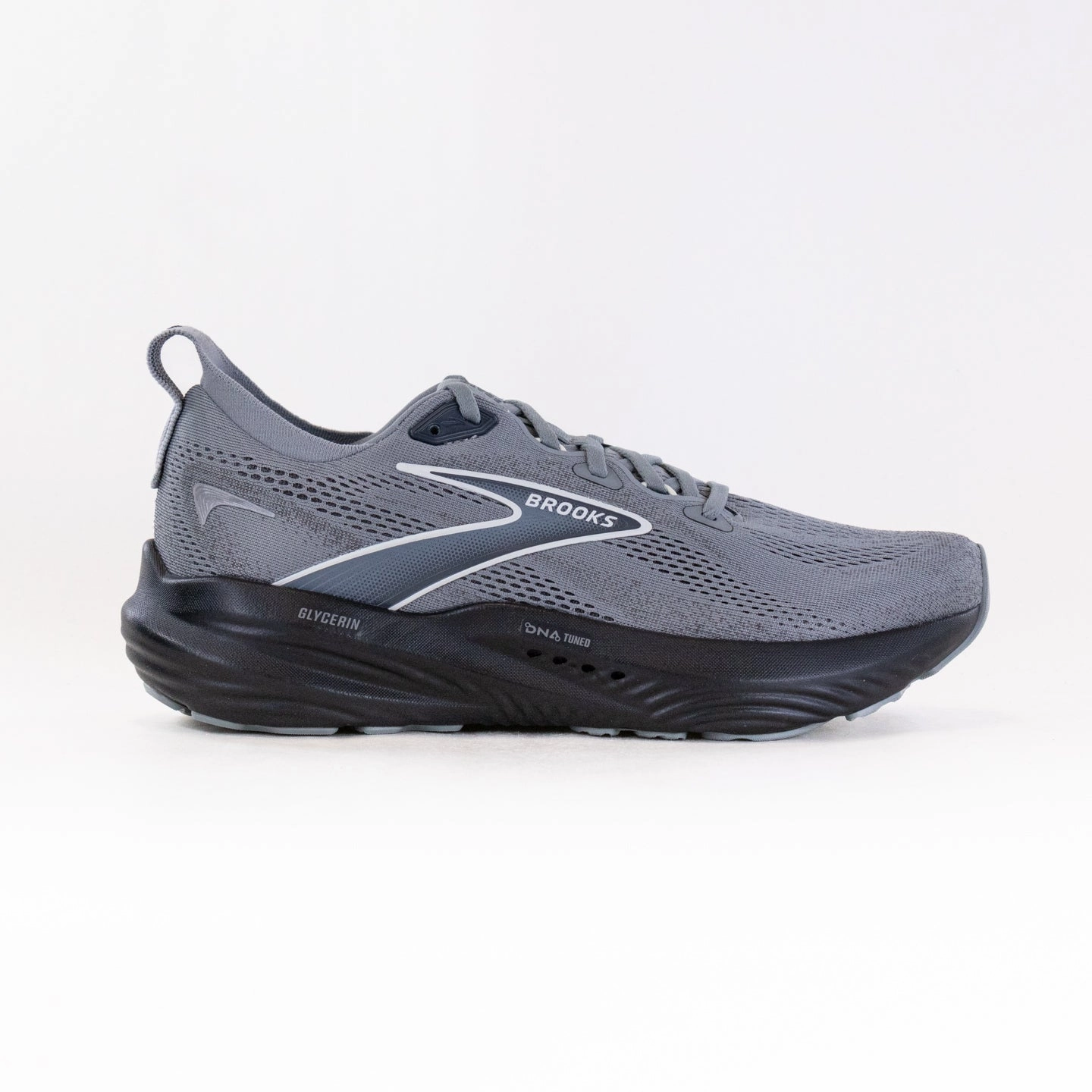 cool - down Brooks Glycerin 22 (Men??s) - Primer Grey/Ebony/Blue Wash