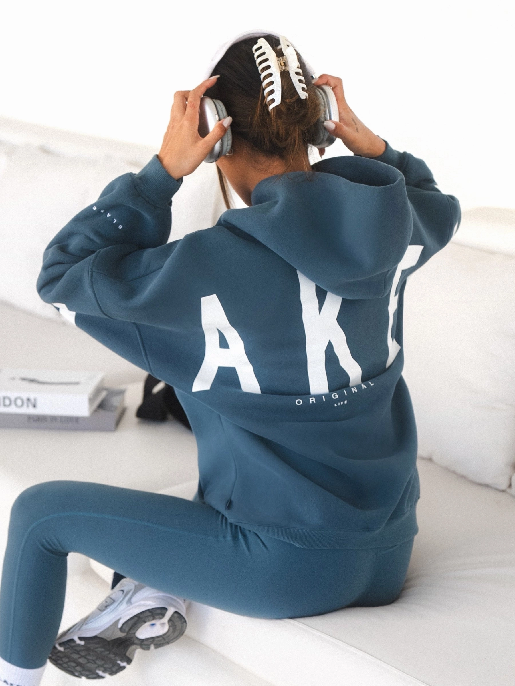 Isabel Oversized Hoodie - Dark Teal Relax Mode
