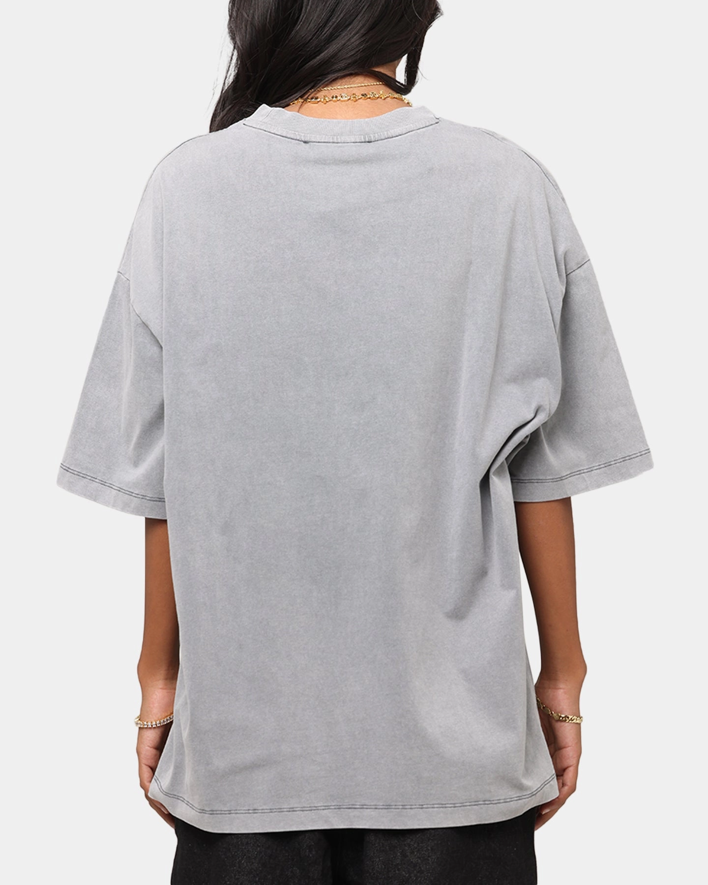 Criminal Damage Horseshoe T-Shirt Washed Black Thermal Regulation Fabric Thermal Insulation Layer