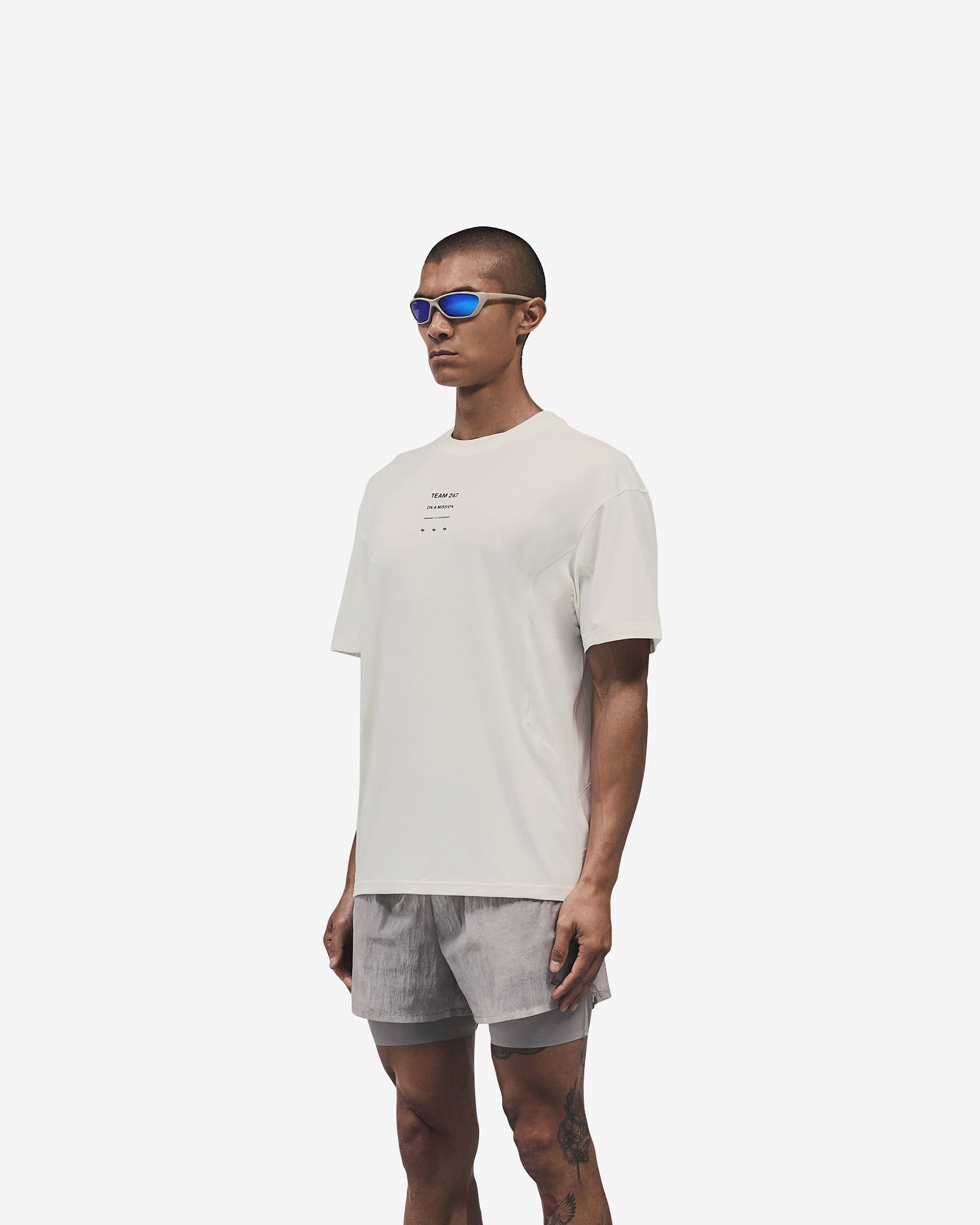 Soft Breathable 247 Uprising Oversized T-Shirt - Flat White