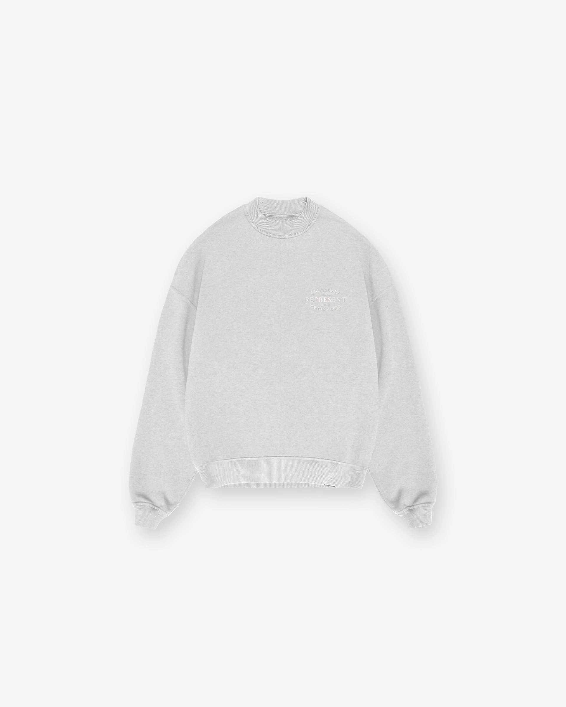Represent Owners Club Stamp Sweater - Ash Grey Chill Style Urban Warmth