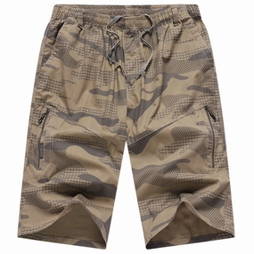 Elastic Comfort Perfect Comfort West Louis? Summer Elastic Waist Camouflage Shorts