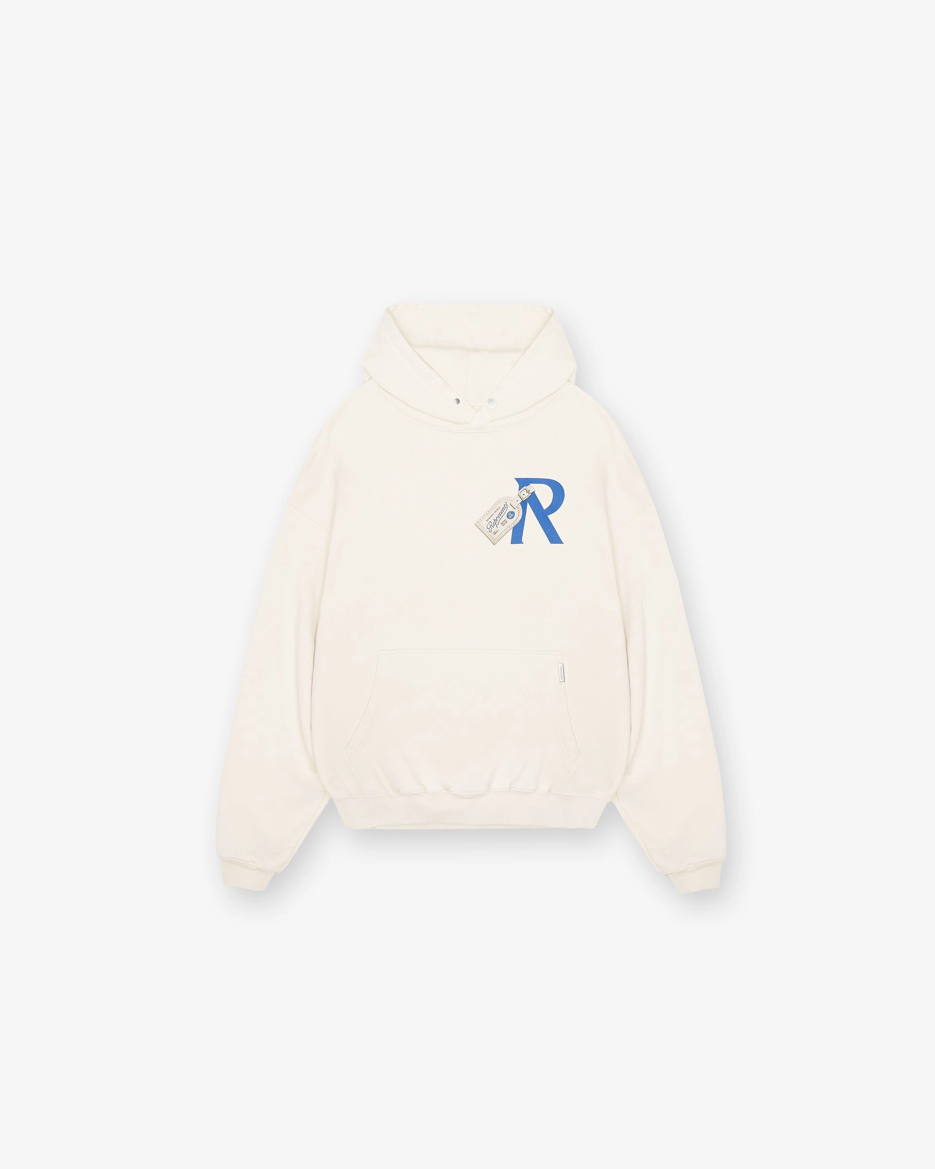 Luggage Tag Hoodie - Antique White Pet Friendly