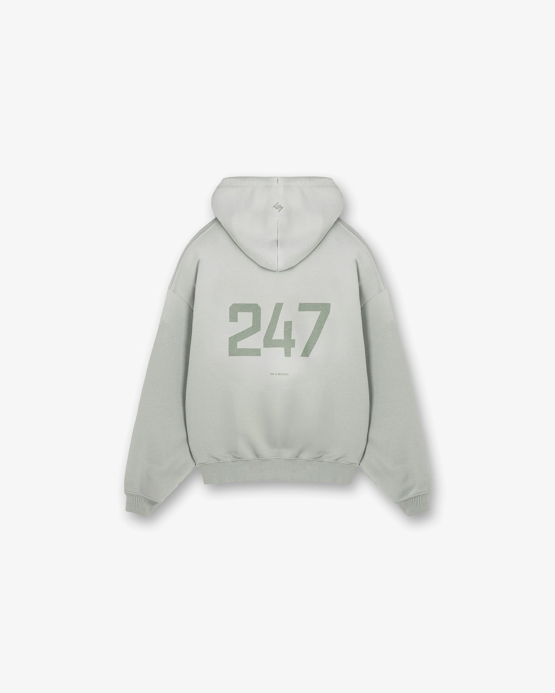 247 Oversized Hoodie - Sage Semi Formal Cozy Base