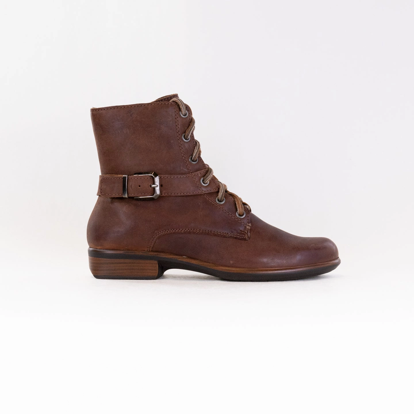 Naot Alize (Women's) - Soft Cognac Leather Slip   Resistant Lug