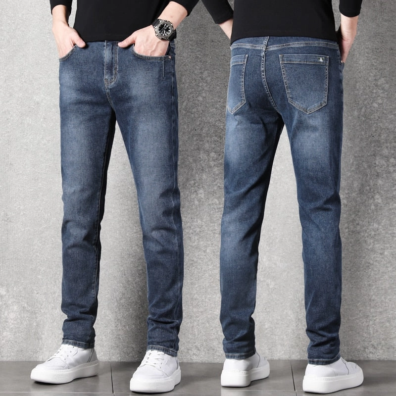 Eco Friendly Dye Process Timeless Design West Louis? Stretch Slim Fit Fashion Designer Denim Jeans