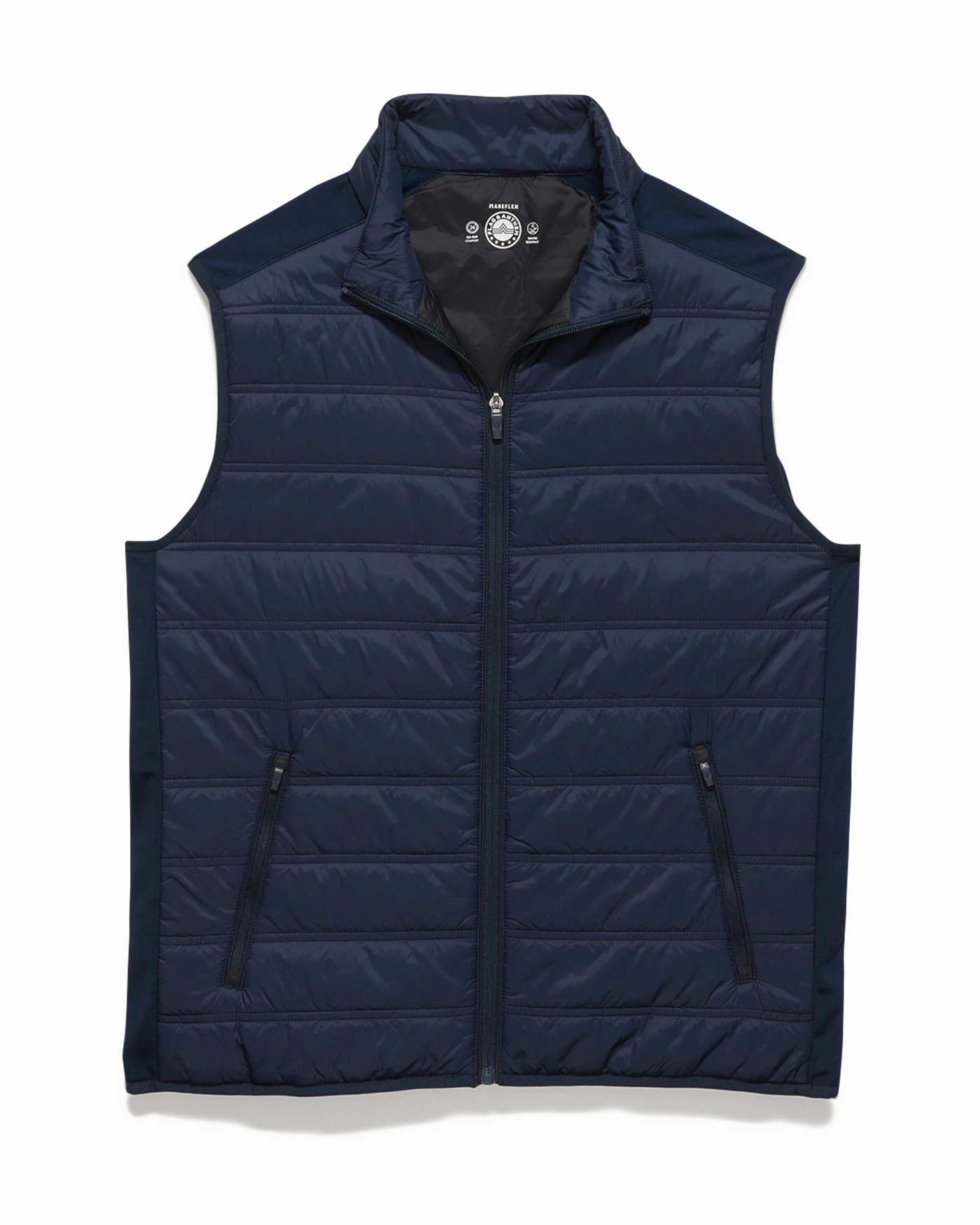 MADEFLEX MOVEMENT PERFORMANCE PUFFER VEST Go To Layer Light Reflective Logos
