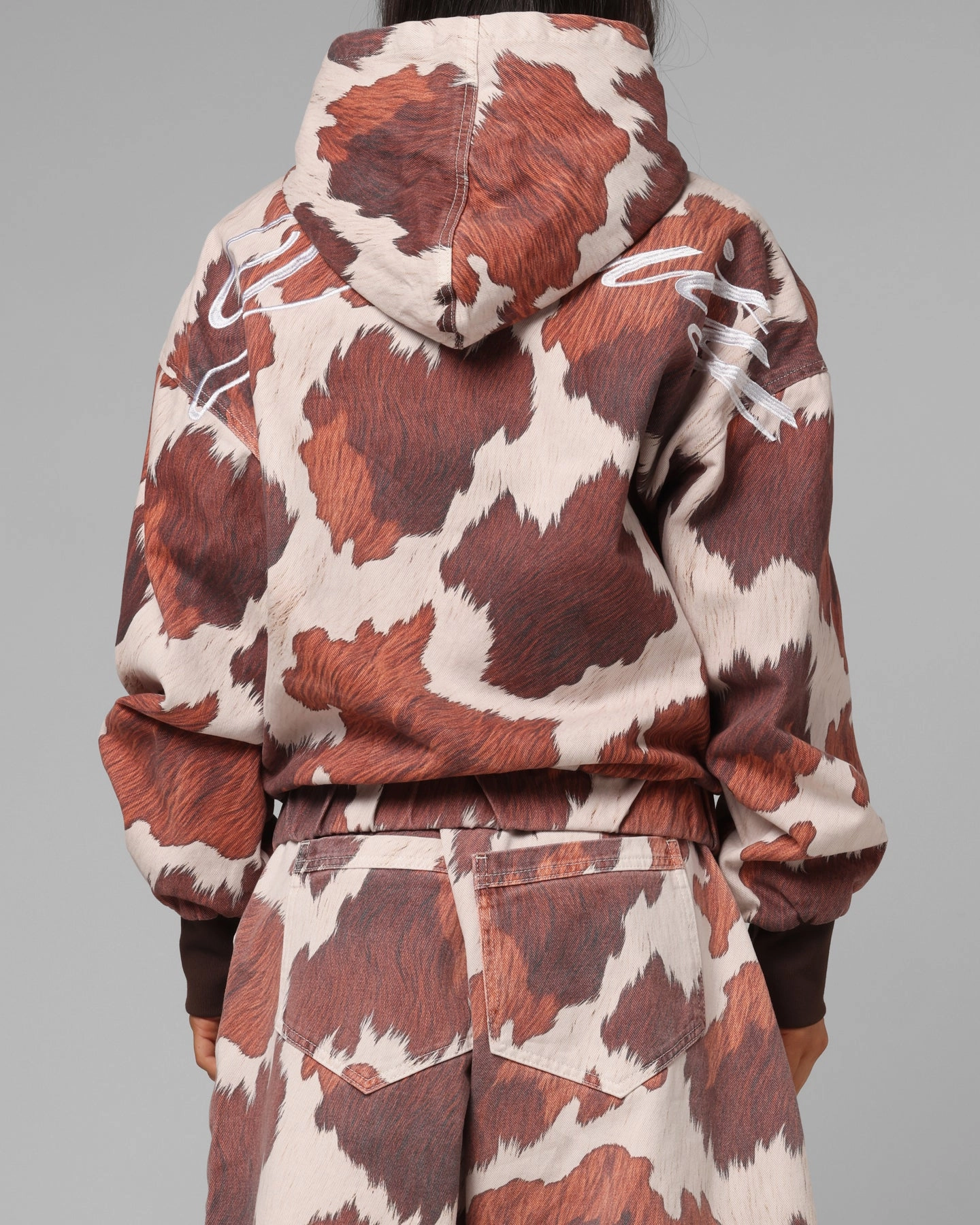 Soft Cotton Blend Loiter Hide Zip Jacket Cowhide