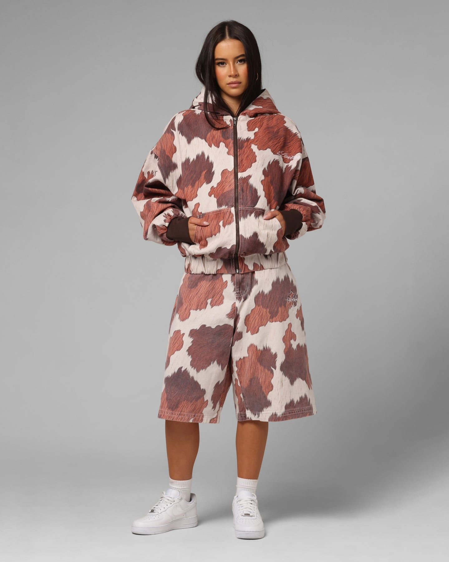 Loiter Hide Zip Jacket Cowhide Classic Tank Casual Tank