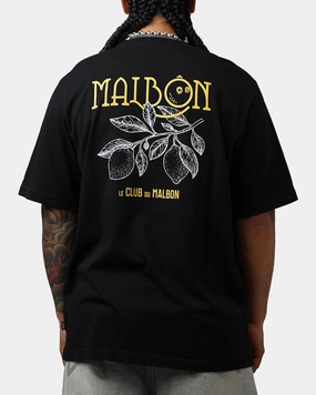 Fray Resistant Edges EcoFriendly Manufacturing Malbon Citron Pocket T-Shirt Black