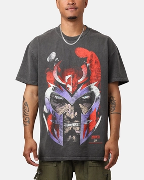 Marvel X-Men Magneto Heavyweight T-Shirt Black Wash Elasticated Trim Low Profile Waistband Integration