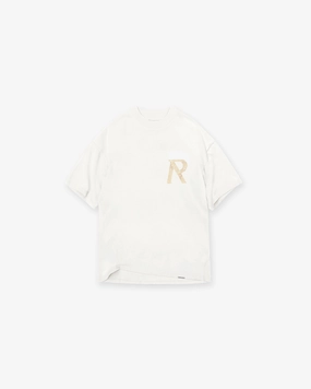 Masking Tape Initial T-Shirt - Flat White Summer Wardrobe
