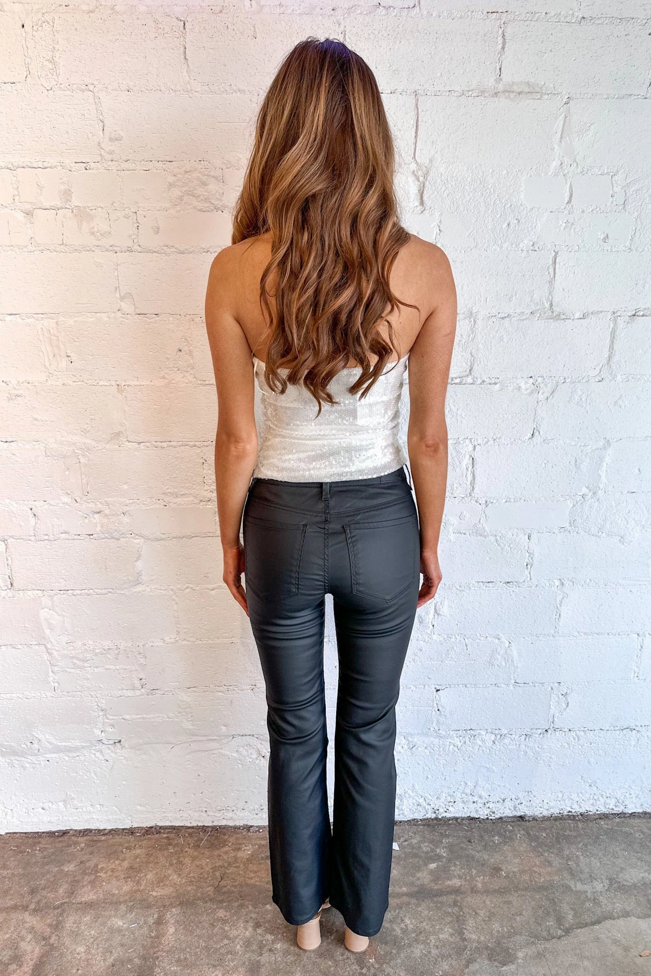 Quick Action Mavi Maria Black Coated Pants