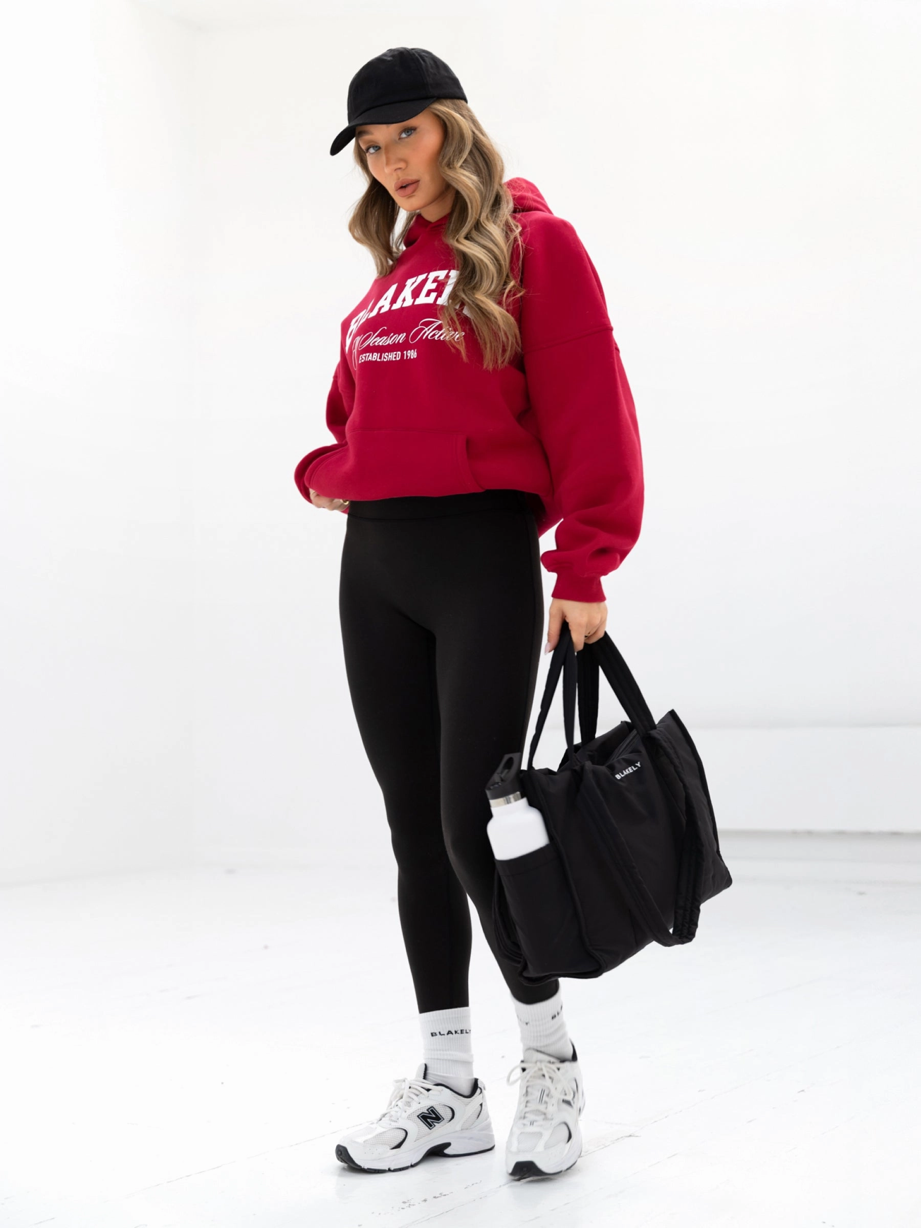 City Feel Melrose Oversized Hoodie - Cherry Red