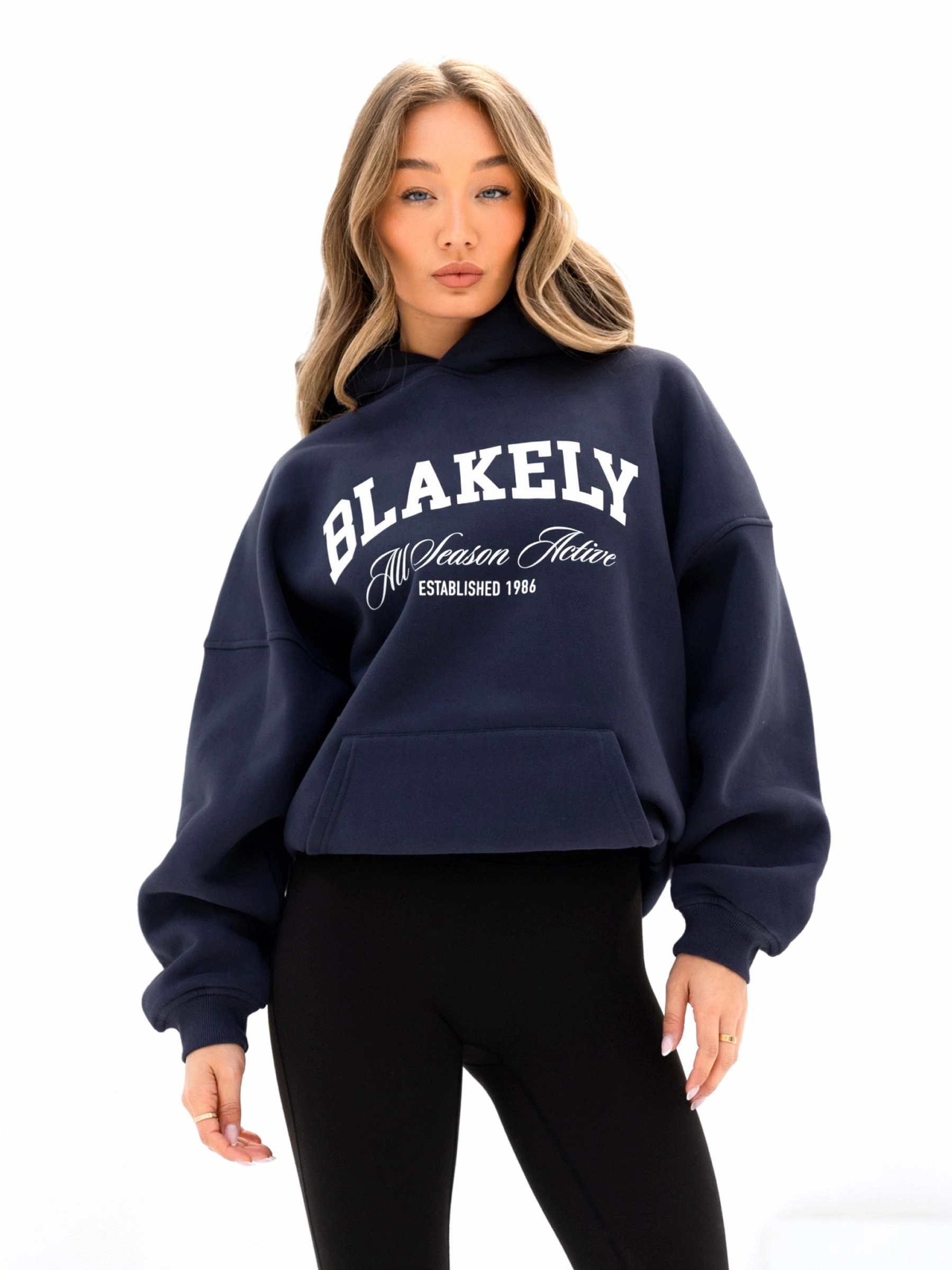 Melrose Oversized Hoodie - True Navy Urban Lifestyle Eco Friendly