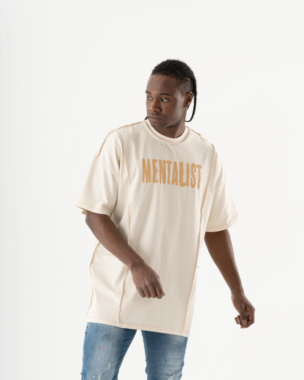 MENTALIST T-SHIRT | BEIGE Sleek Look MinimalBranding