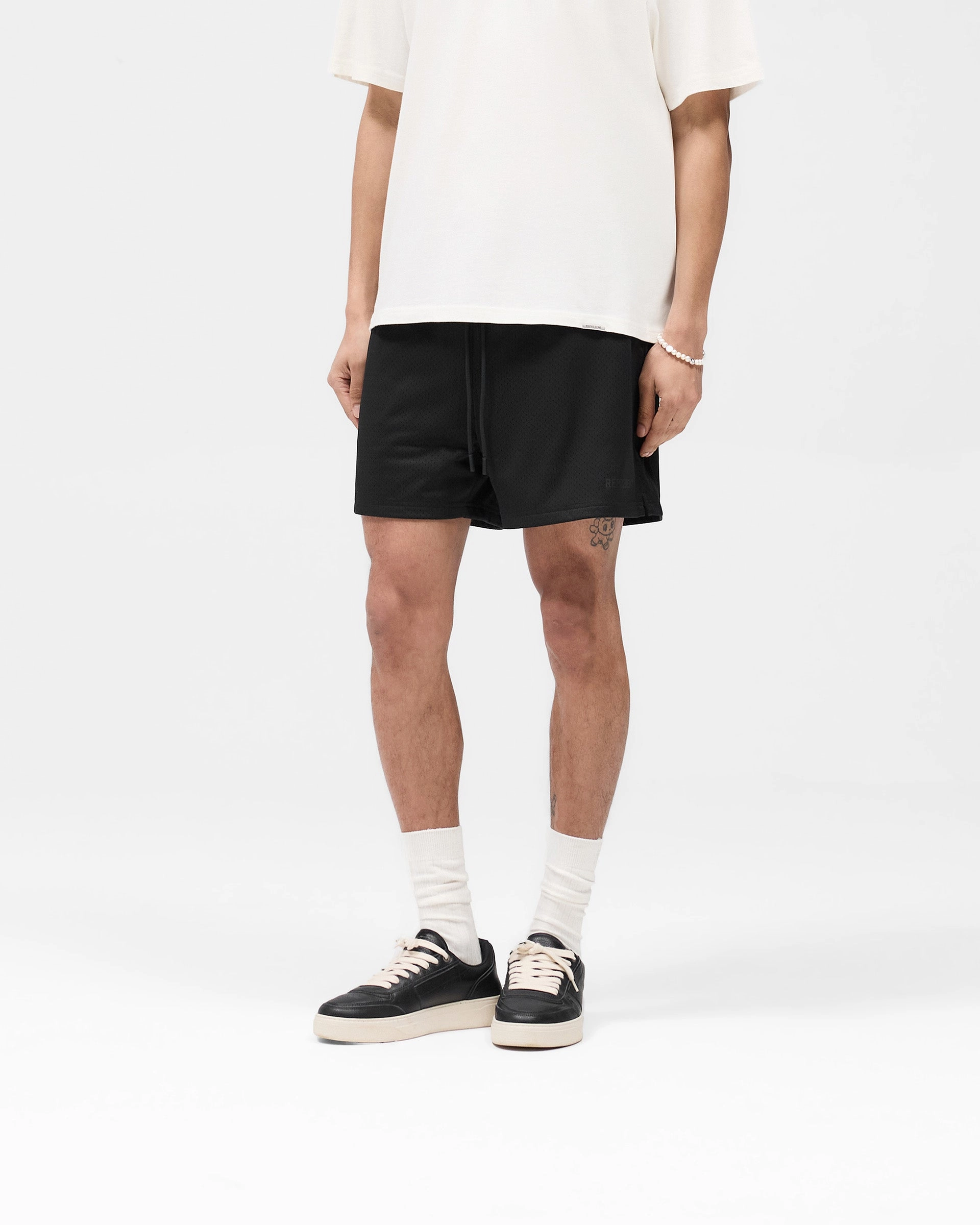 Mesh Short - Jet Black Sleek Comfort Wear