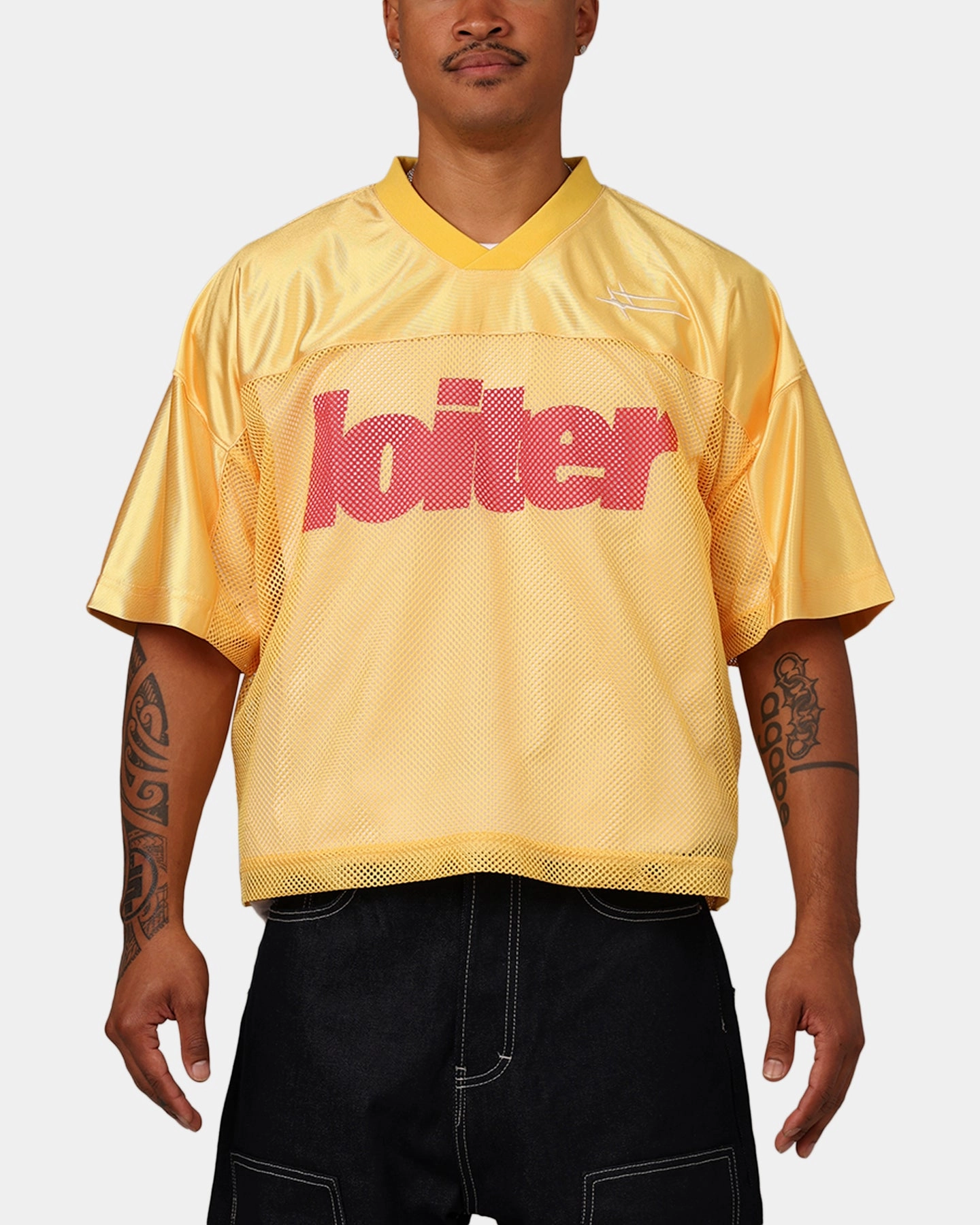 Loiter Outfield Training Jersey Yellow GarmentWashed Softness Quick Dry Fabric