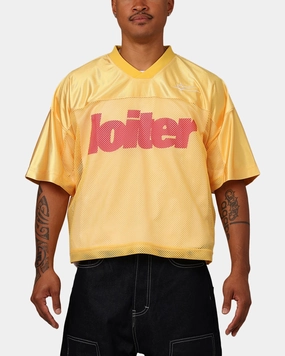 Loiter Outfield Training Jersey Yellow GarmentWashed Softness Quick Dry Fabric
