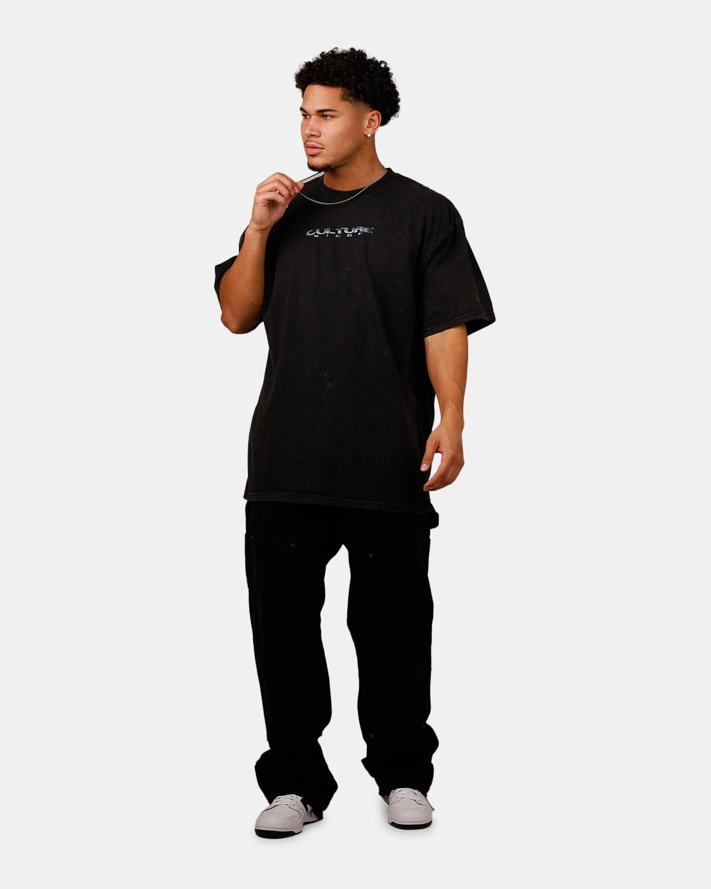 Culture Kings Snake Eyes T-Shirt Black Acidwash High Durability Material