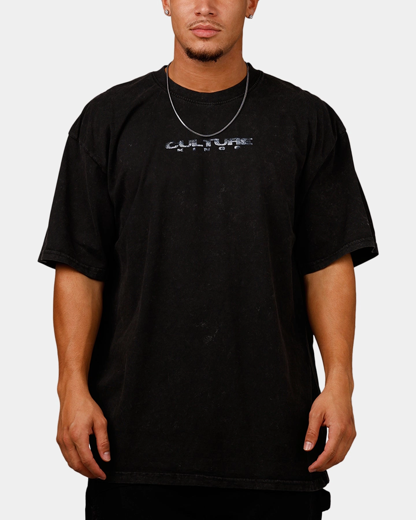 Hidden Pocket Culture Kings Snake Eyes T-Shirt Black Acidwash