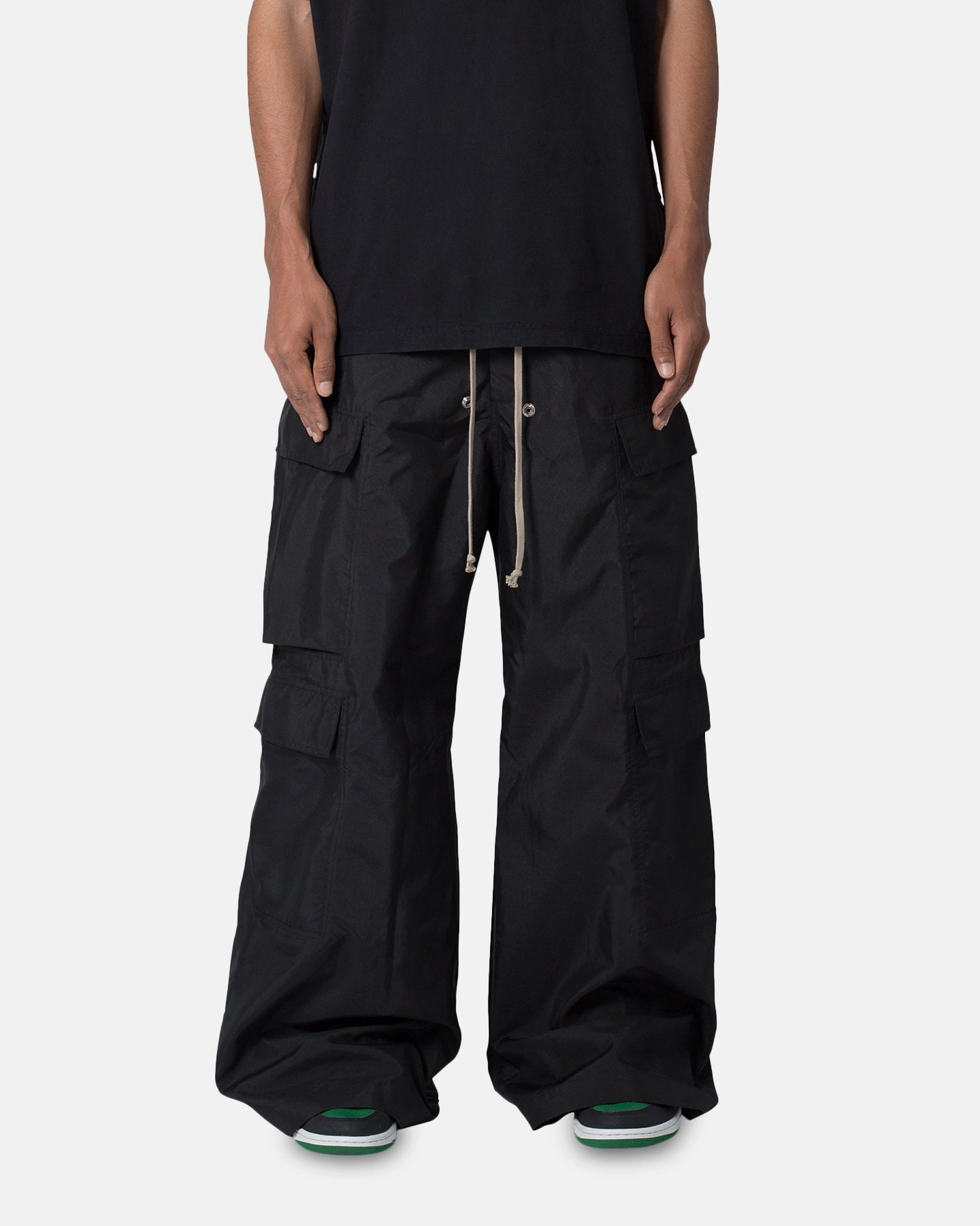 MNML Rave Double Cargo Pants Black Multi-Purpose Wear